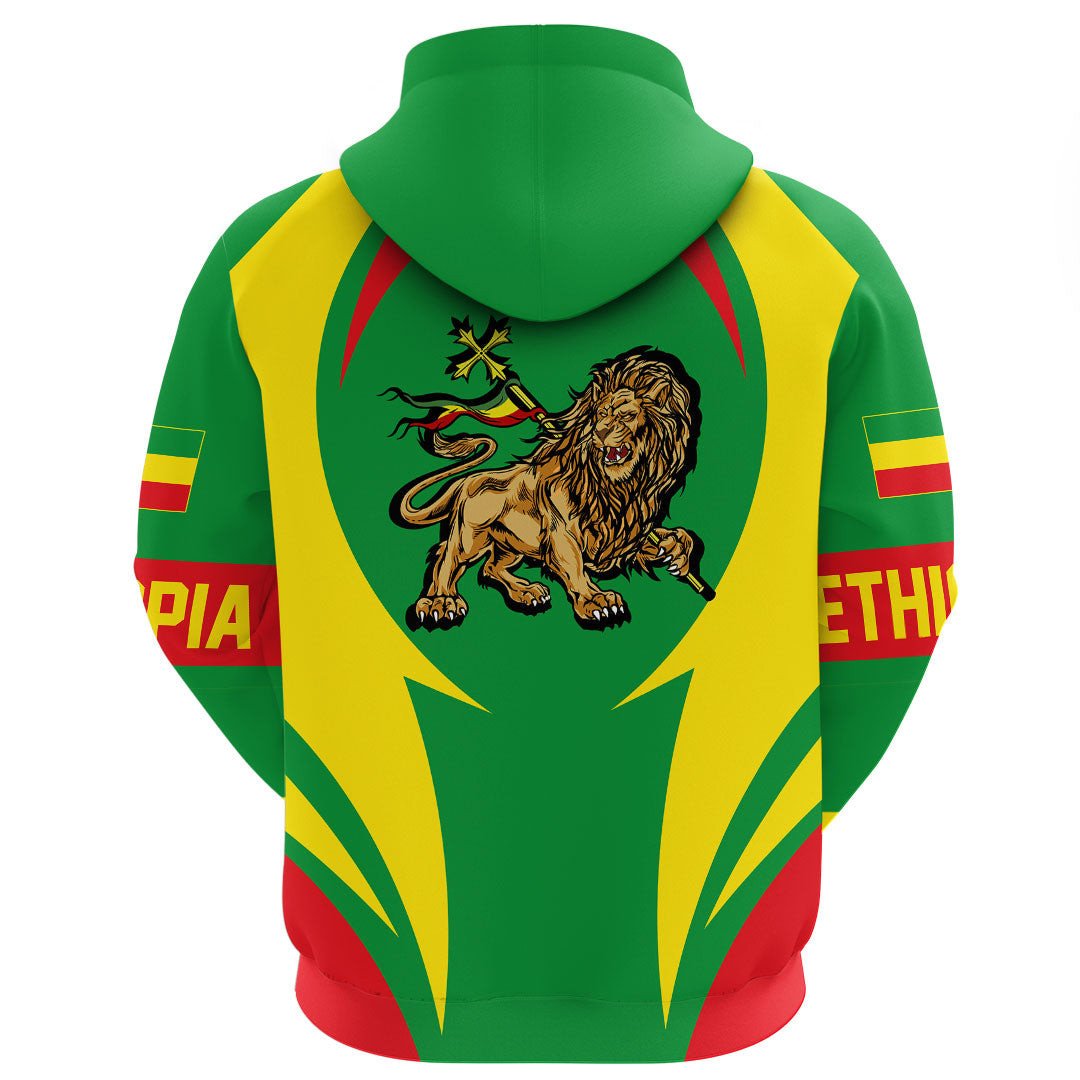 Ethiopia Hoodie Action Flag RLT7
