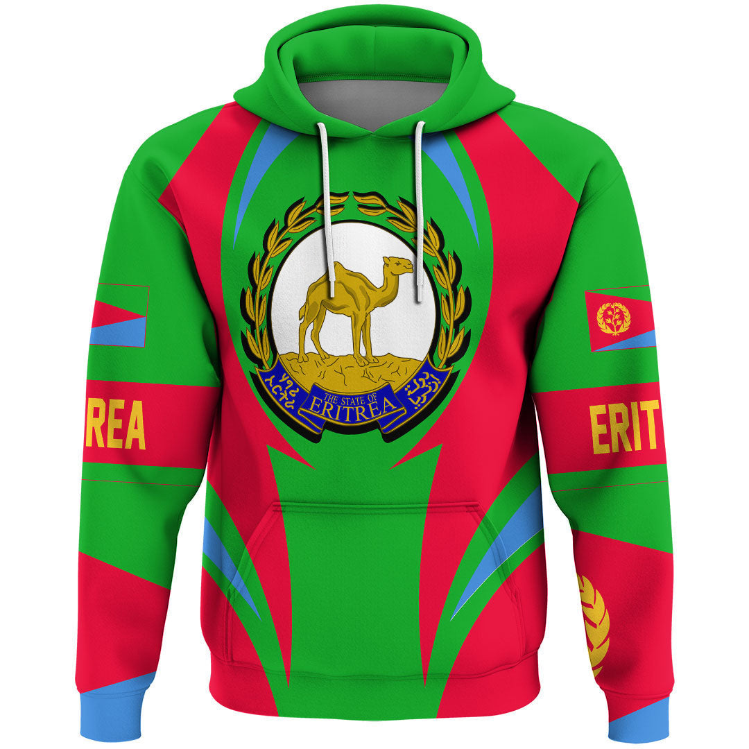 Eritrea Hoodie Action Flag RLT7