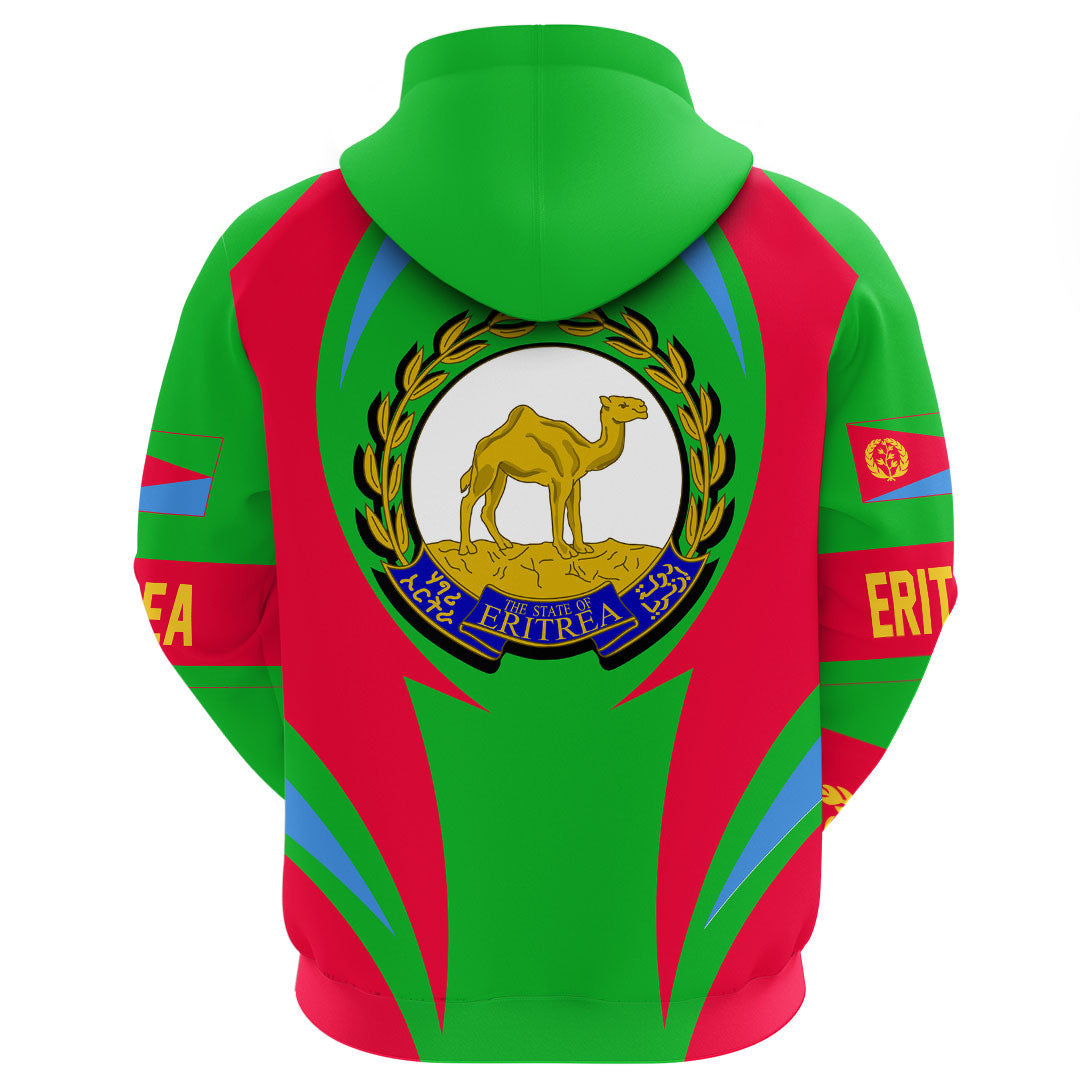Eritrea Hoodie Action Flag RLT7