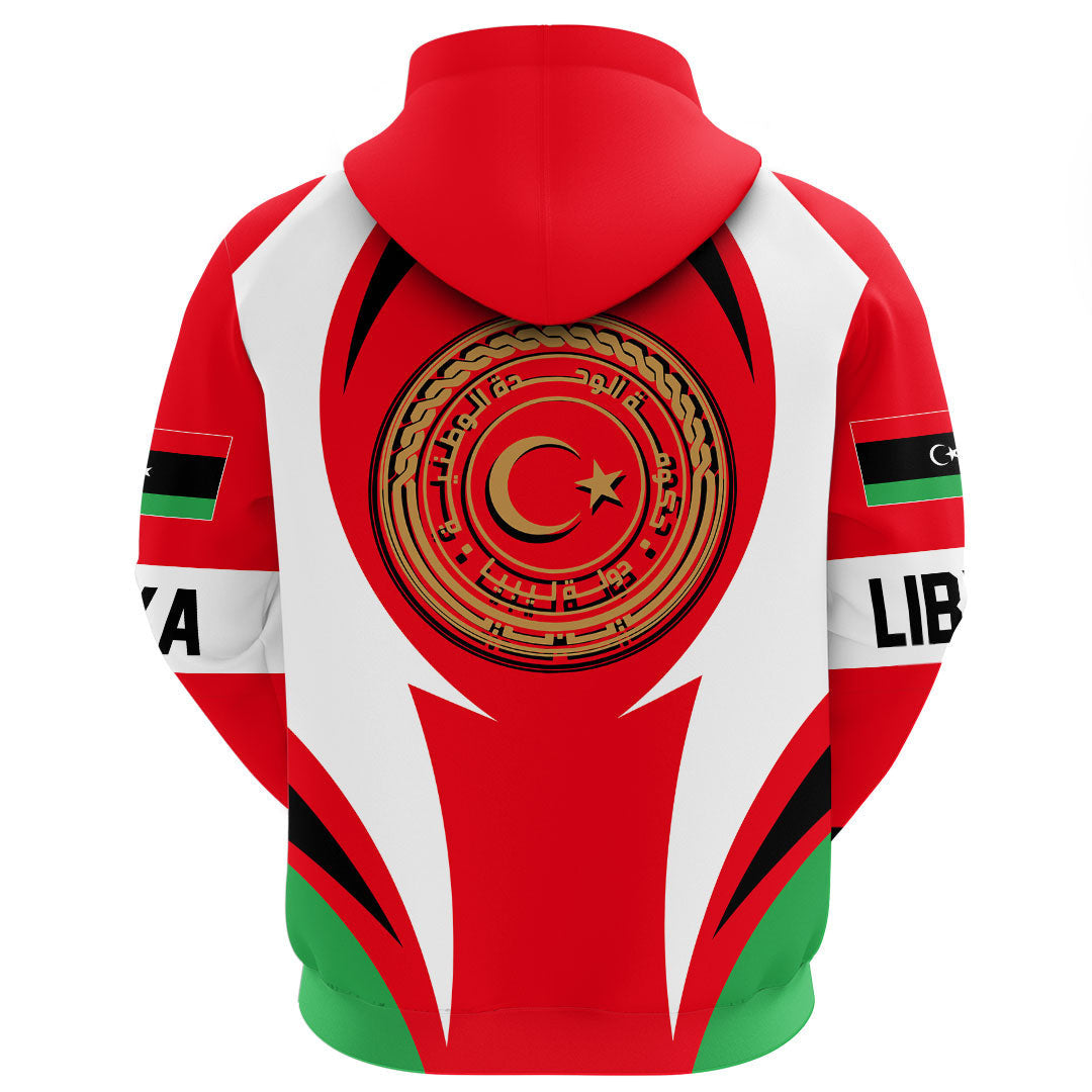 Libya Hoodie Action Flag RLT7