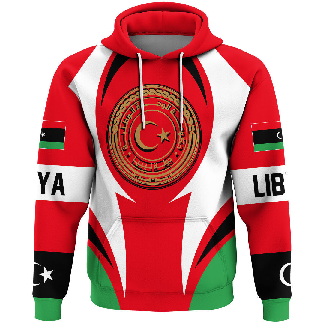 Libya Hoodie Action Flag RLT7