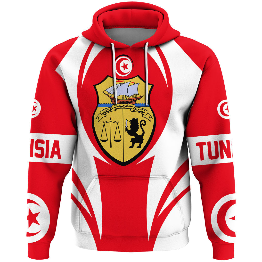 Tunisia Hoodie Action Flag RLT7