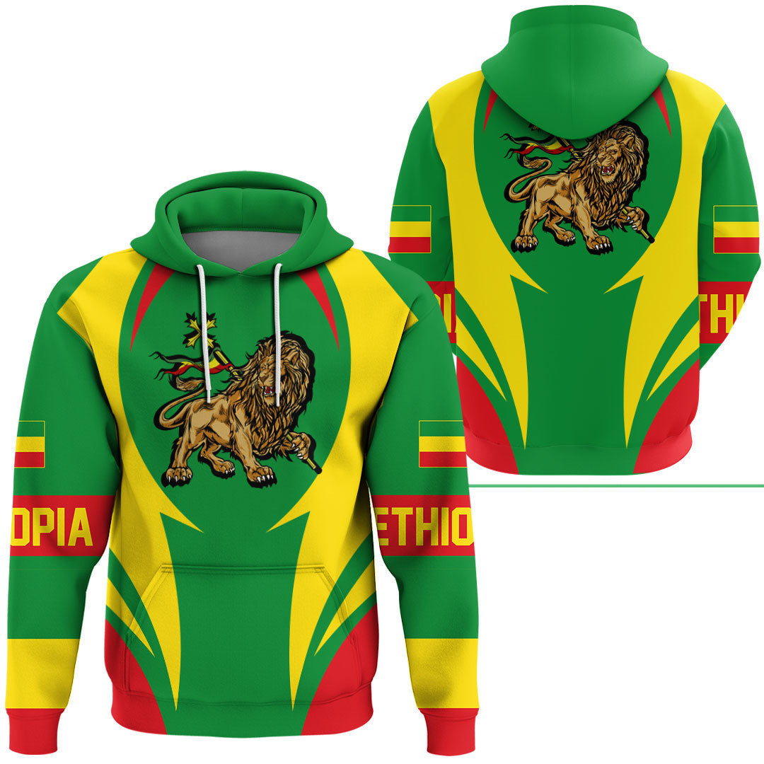 Ethiopia Hoodie Action Flag RLT7