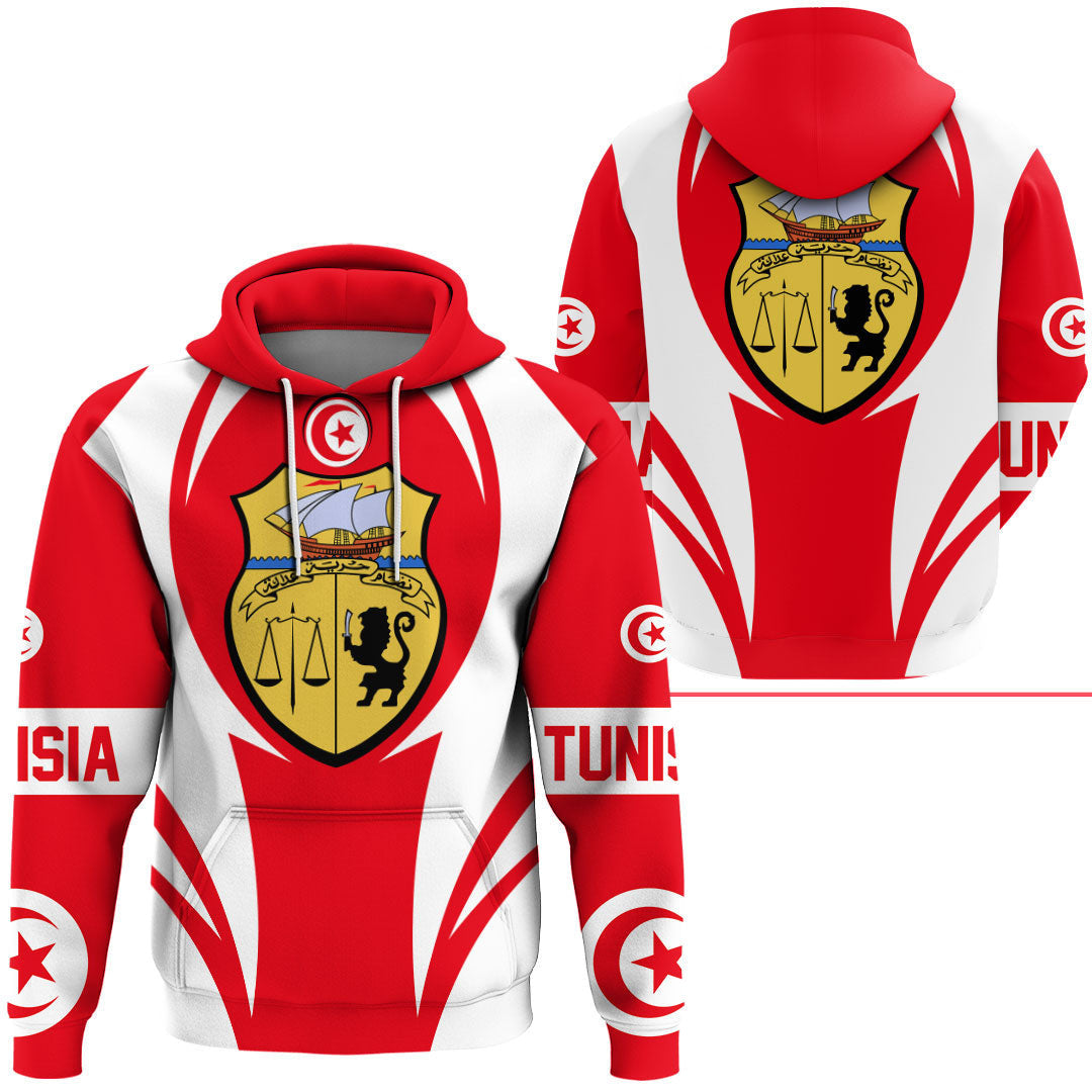 Tunisia Hoodie Action Flag RLT7