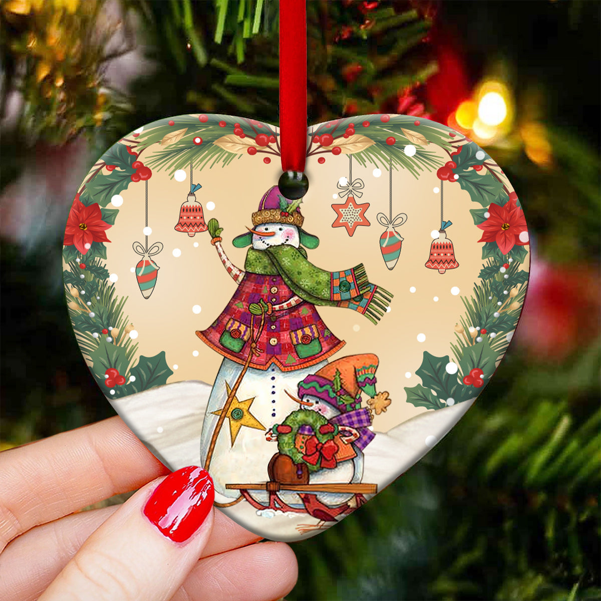 Family Like Grandma Like Granddaughter Heart Ornament