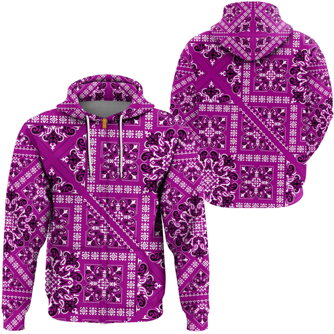 Paisley Bandana Hoodie Pattern Seamless Ver.217 RLT13