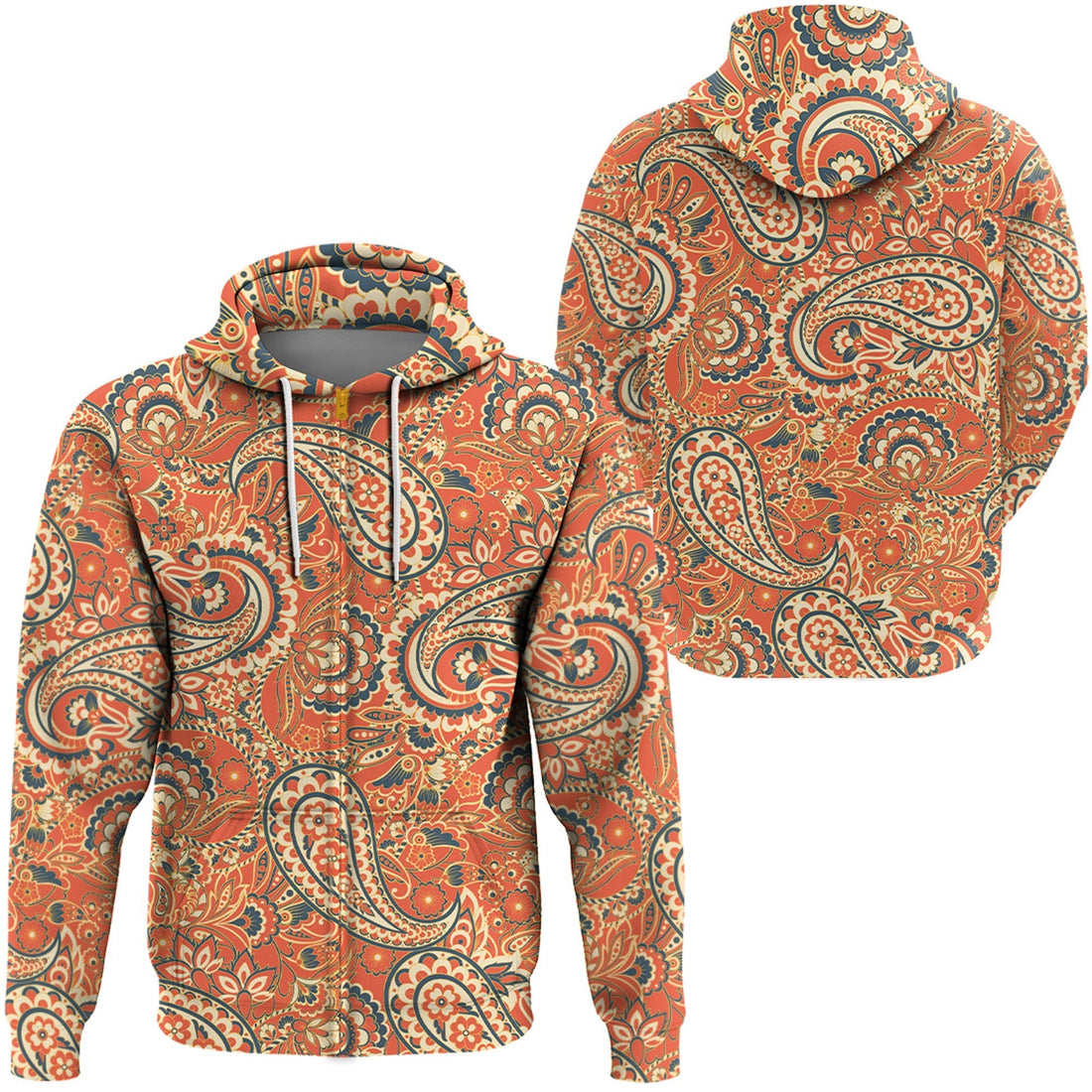 Paisley Bandana Hoodie Pattern Seamless Ver.206 RLT13