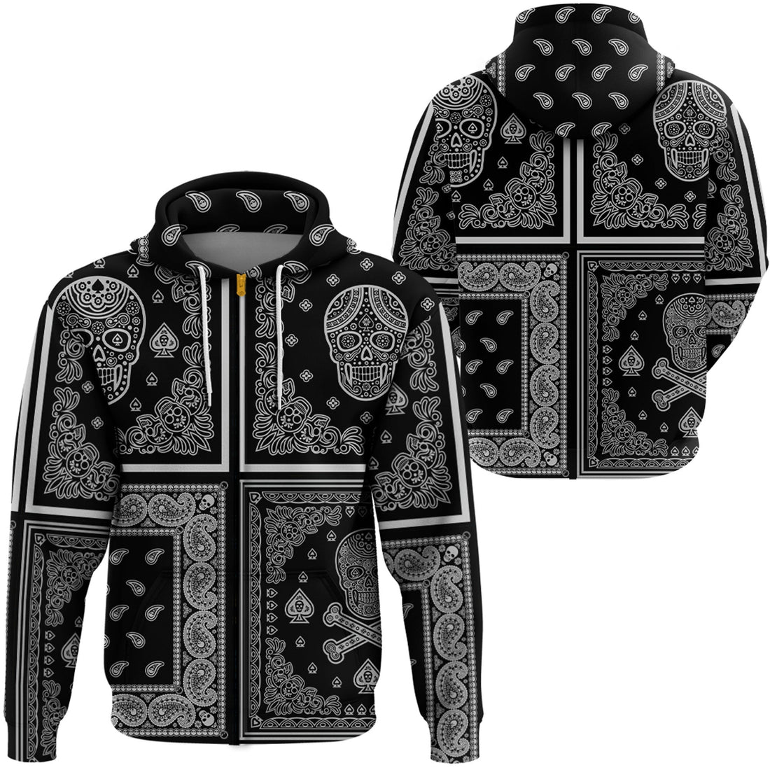 Paisley Bandana Hoodie Pattern Seamless Ver.214 RLT13