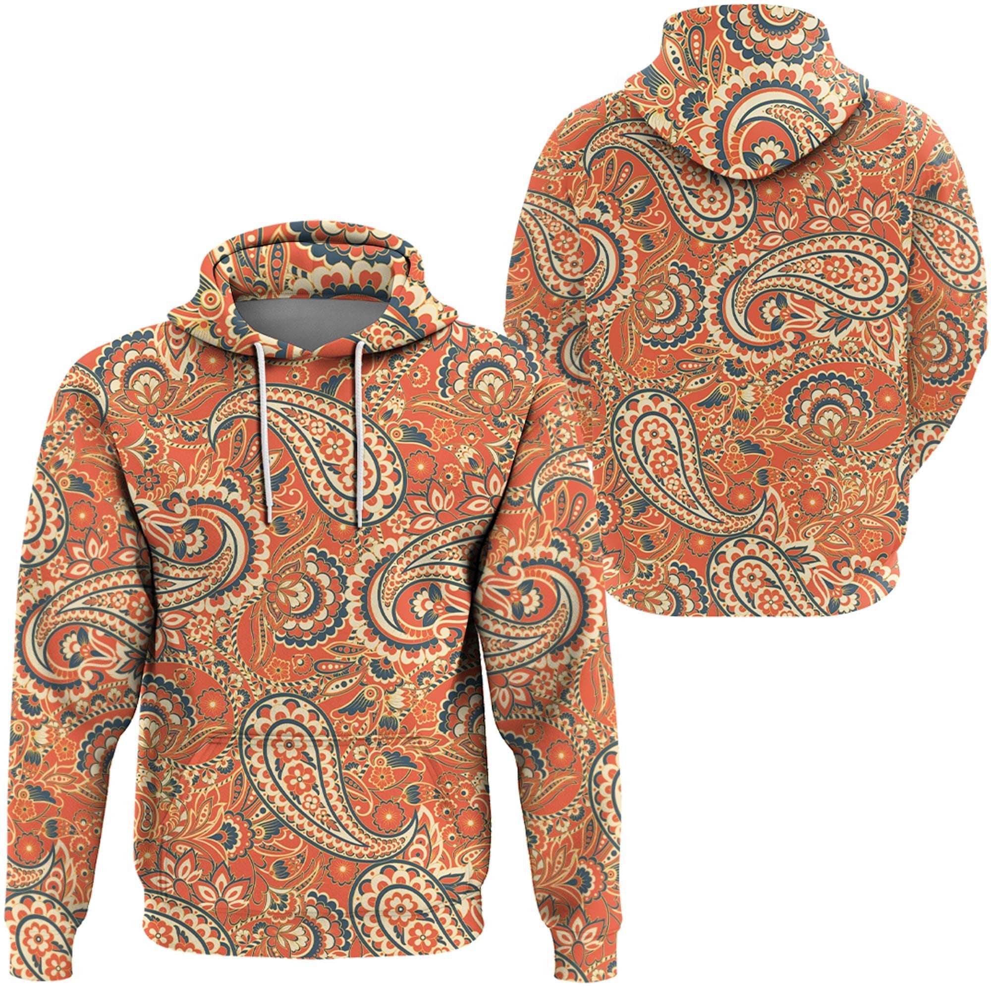 Paisley Bandana Hoodie Pattern Seamless Ver.206 RLT13