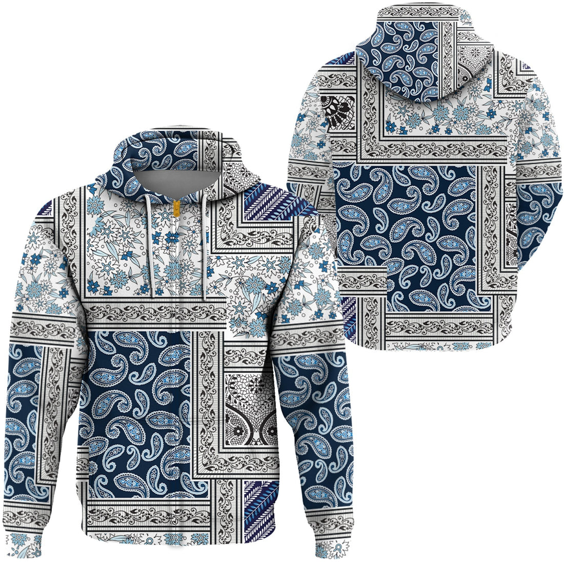 Paisley Bandana Hoodie Pattern Seamless Ver.213 RLT13