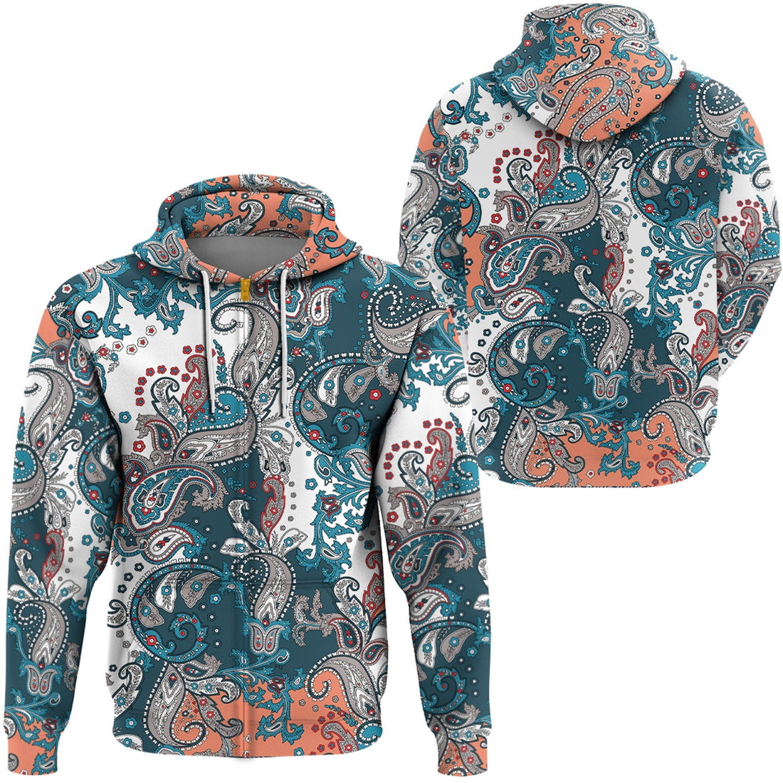 Paisley Bandana Hoodie Pattern Seamless Ver.215 RLT13