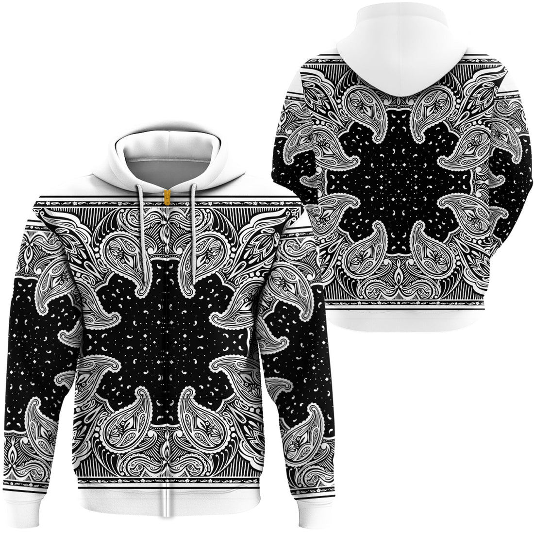 Paisley Bandana Hoodie Pattern Seamless Ver.212 RLT13