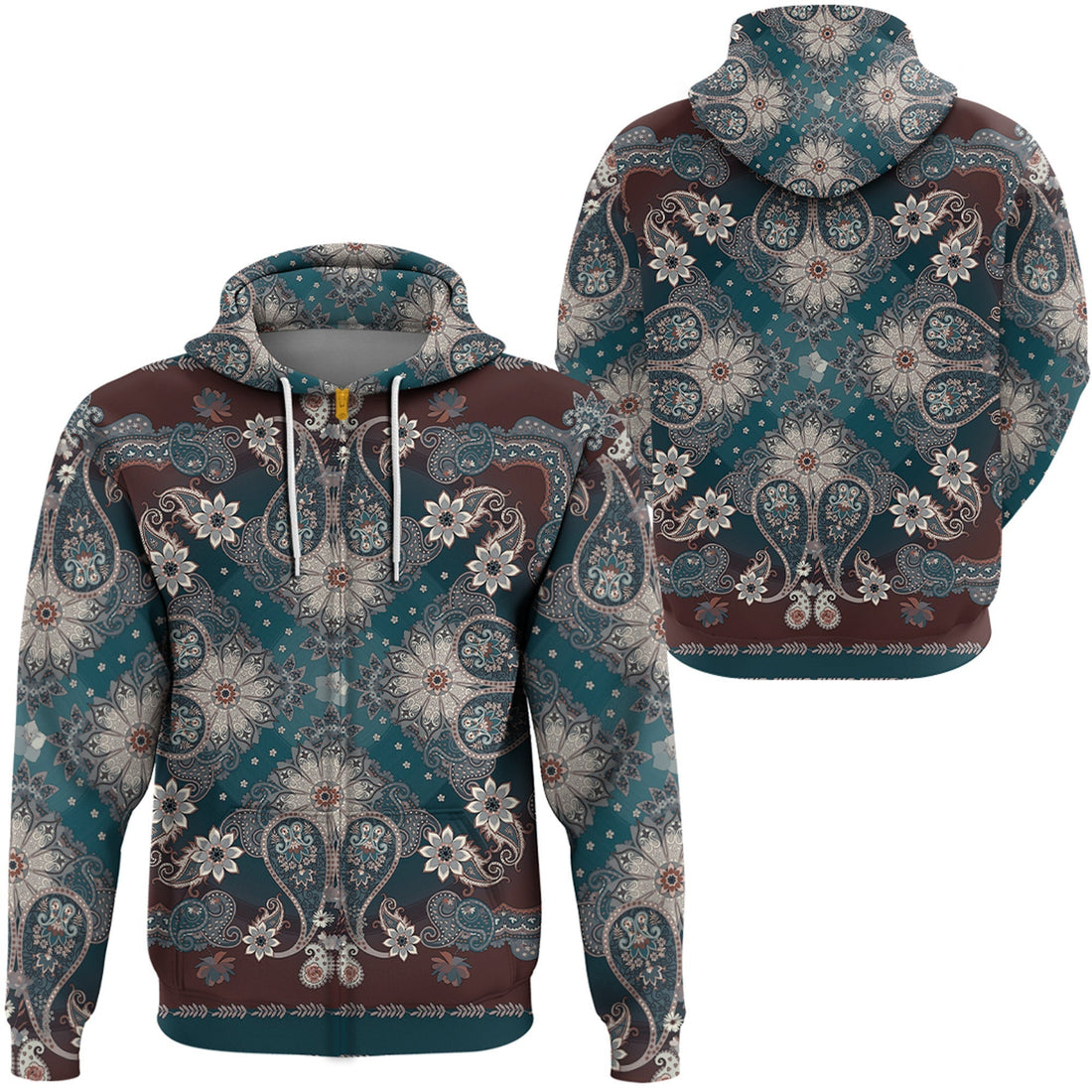 Paisley Bandana Hoodie Pattern Seamless Ver.223 RLT13