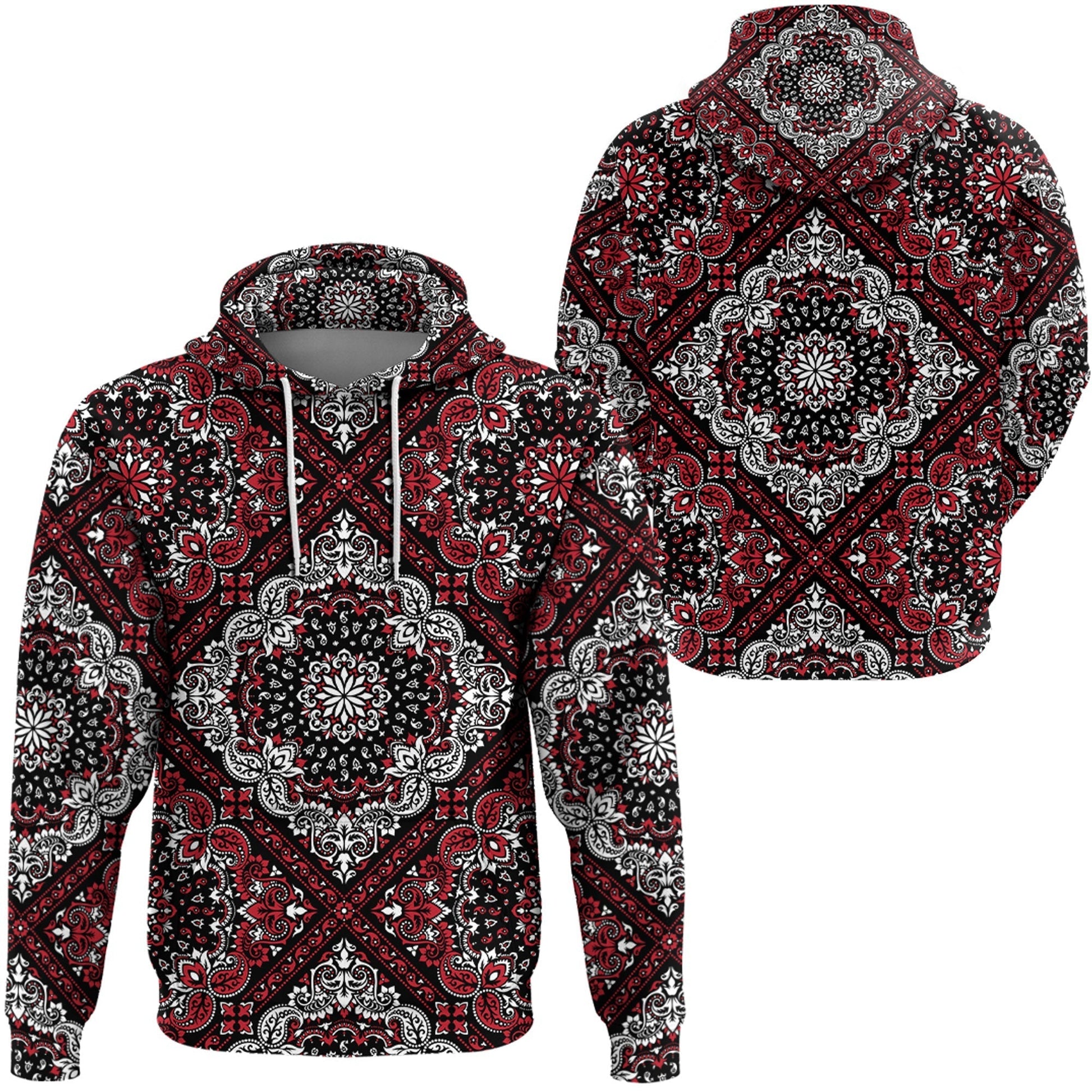 Paisley Bandana Hoodie Pattern Seamless Ver.222 RLT13