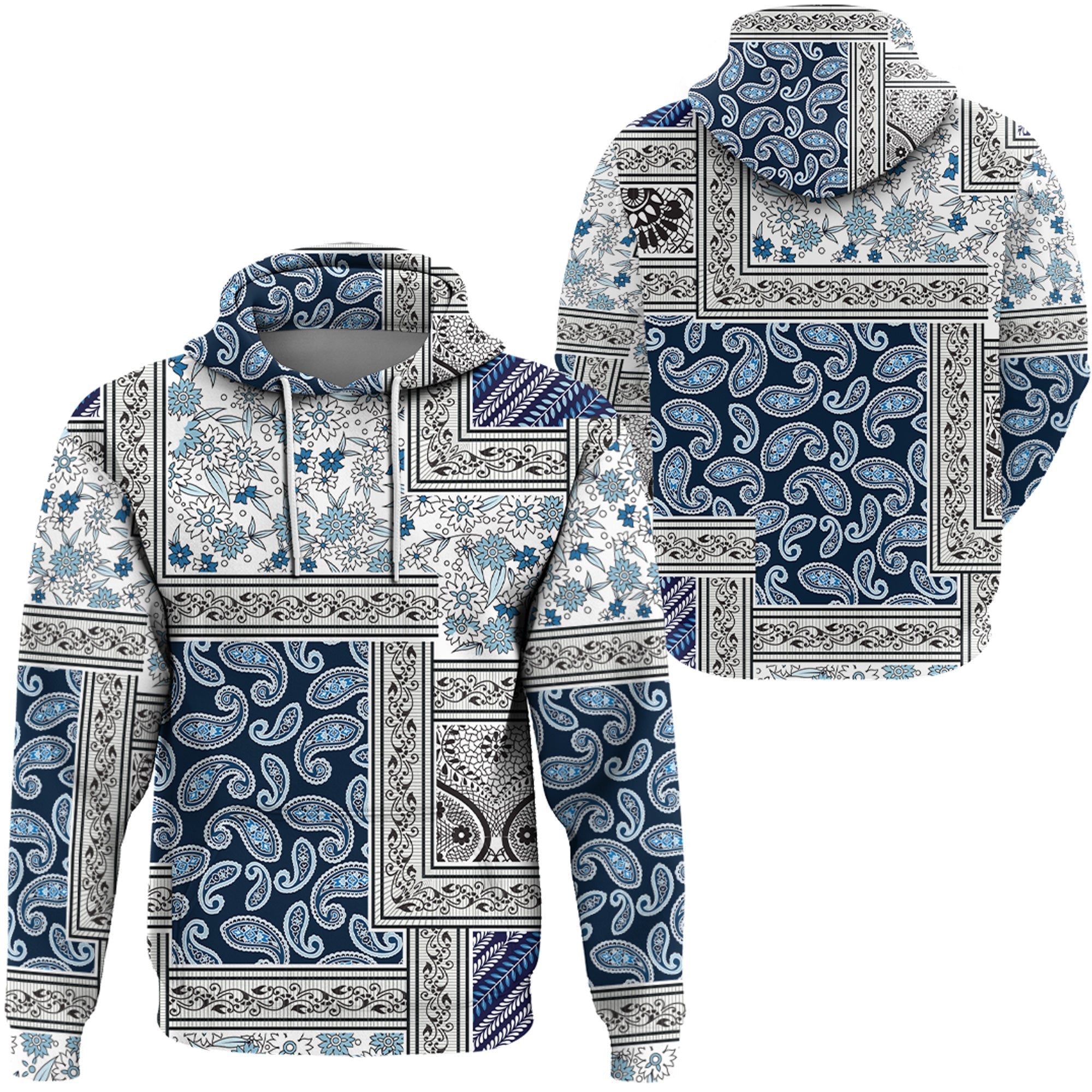 Paisley Bandana Hoodie Pattern Seamless Ver.213 RLT13