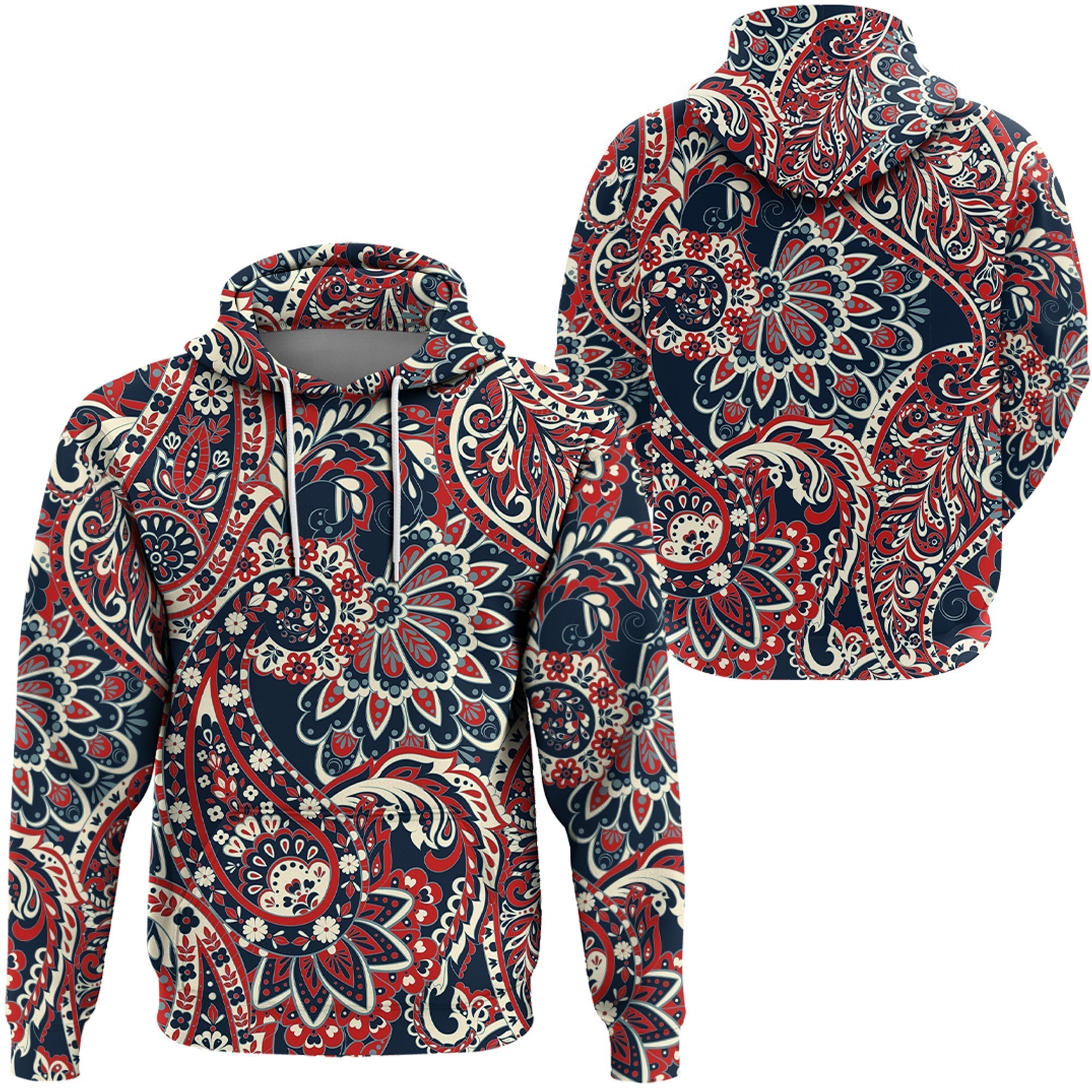 Paisley Bandana Hoodie Pattern Seamless Ver.175 RLT13