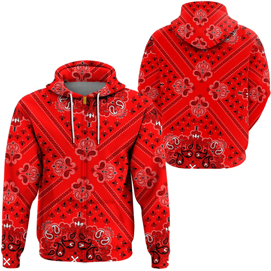 Paisley Bandana Hoodie Pattern Seamless Ver.183 RLT13