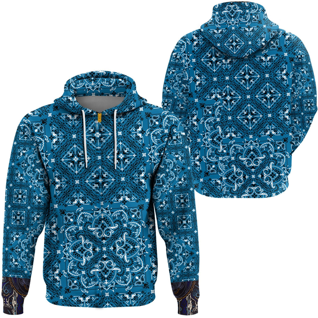 Paisley Bandana Hoodie Pattern Seamless Ver.199 RLT13