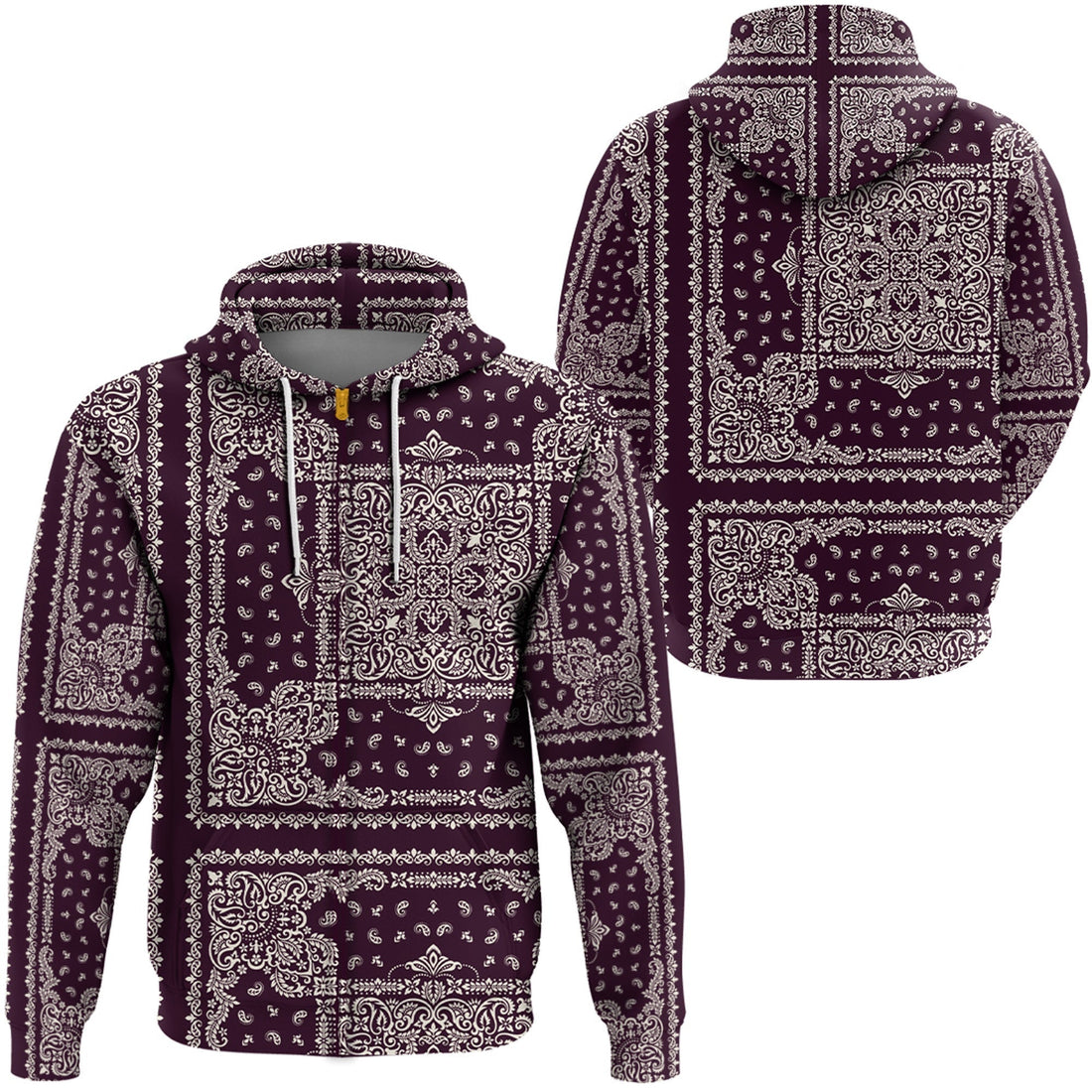 Paisley Bandana Hoodie Pattern Seamless Ver.177 RLT13