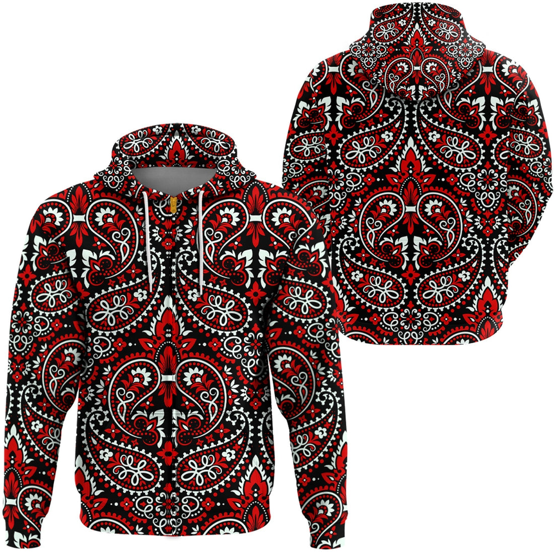 Paisley Bandana Hoodie Pattern Seamless Ver.192 RLT13