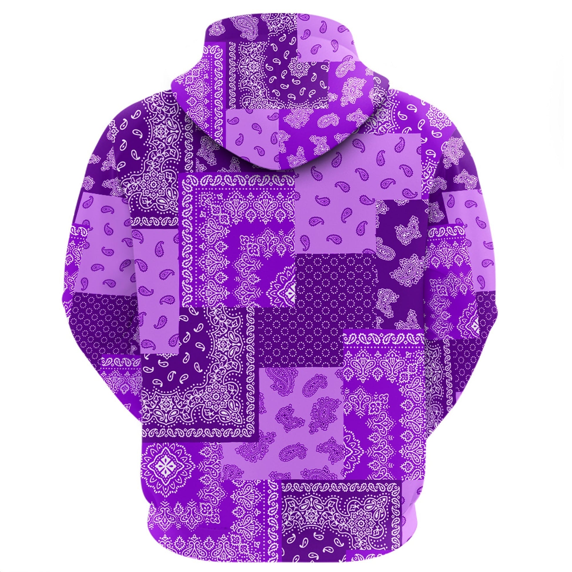Paisley Bandana Hoodie Pattern Seamless Purple Ver.02 RLT13
