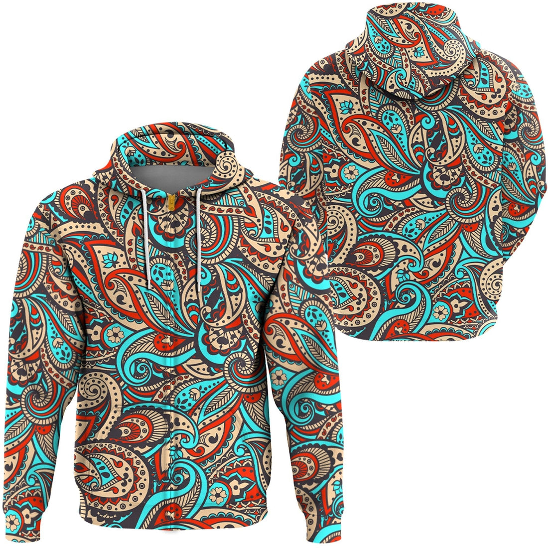 Paisley Bandana Hoodie Pattern Seamless Ver.172 RLT13