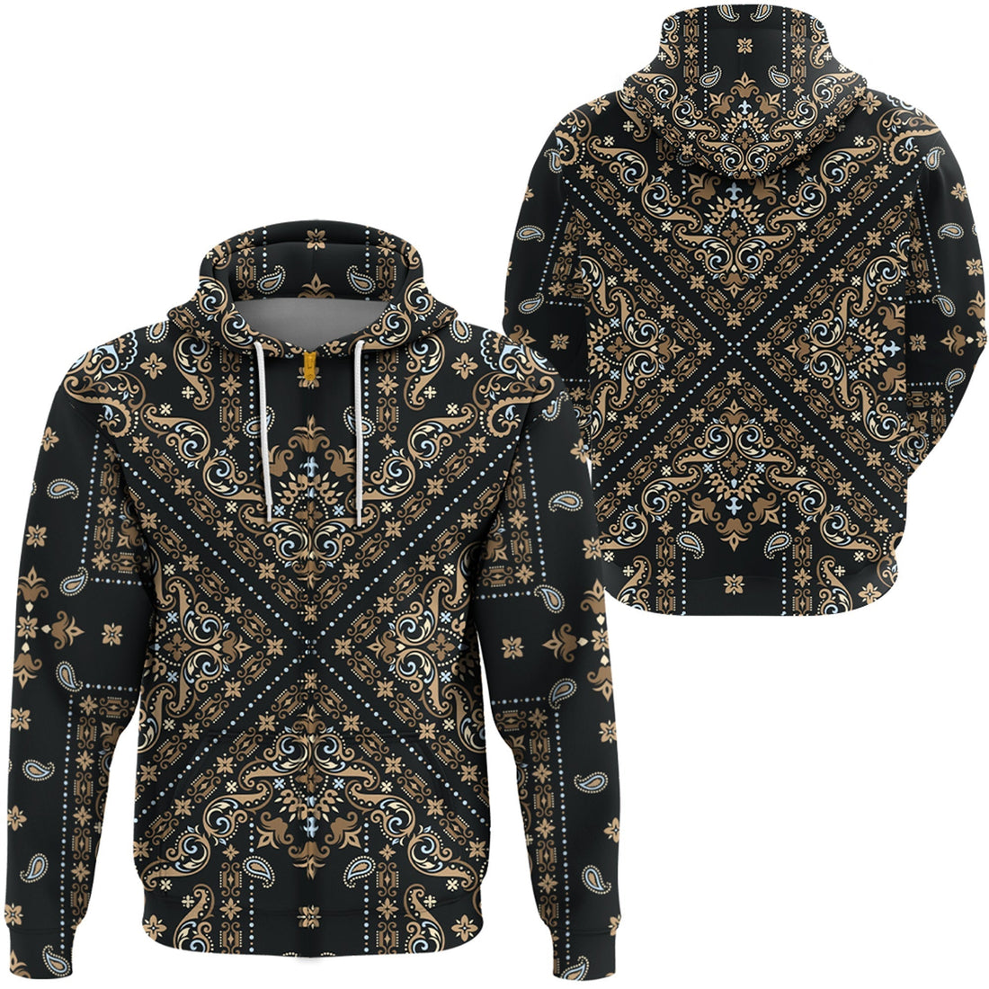 Paisley Bandana Hoodie Pattern Seamless Ver.169 RLT13