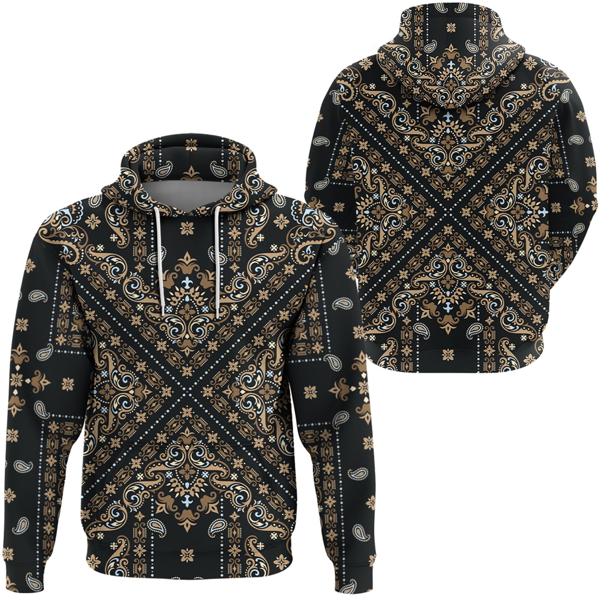 Paisley Bandana Hoodie Pattern Seamless Ver.169 RLT13
