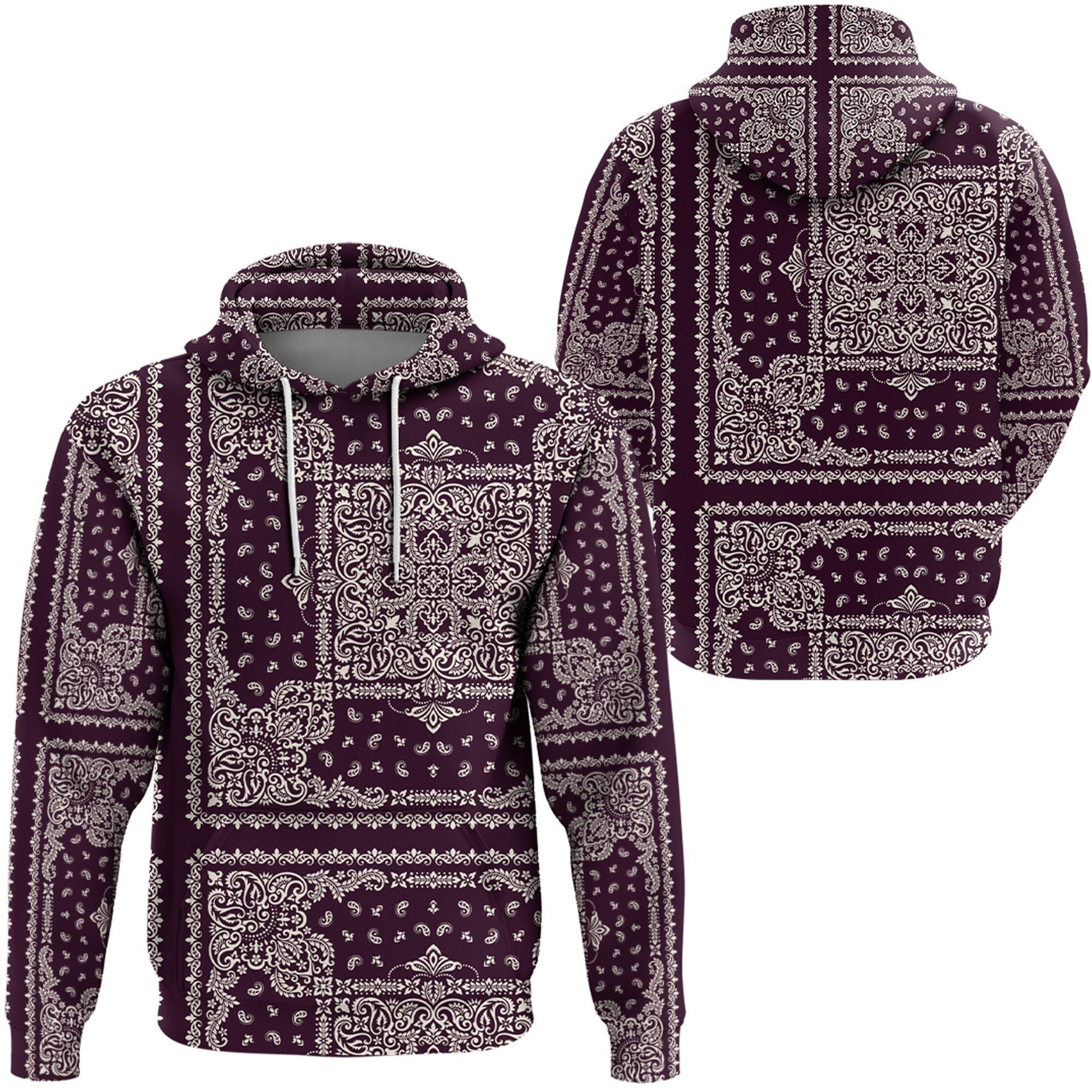 Paisley Bandana Hoodie Pattern Seamless Ver.177 RLT13