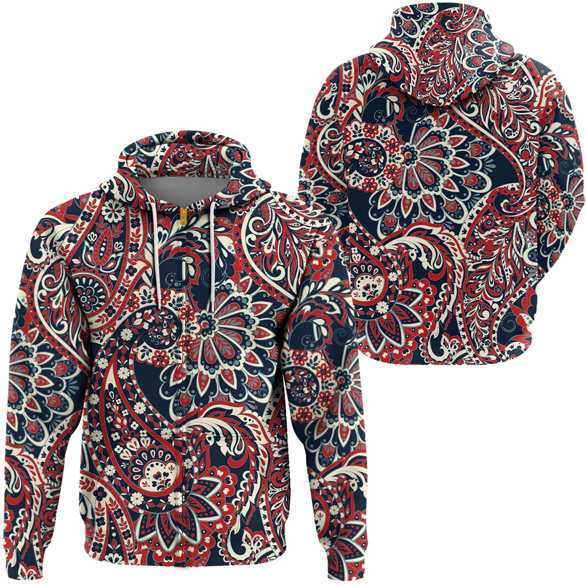 Paisley Bandana Hoodie Pattern Seamless Ver.175 RLT13