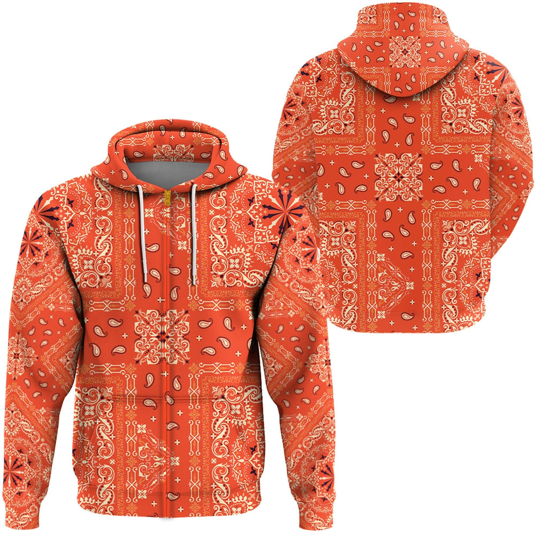 Paisley Bandana Hoodie Pattern Seamless Ver.167 RLT13