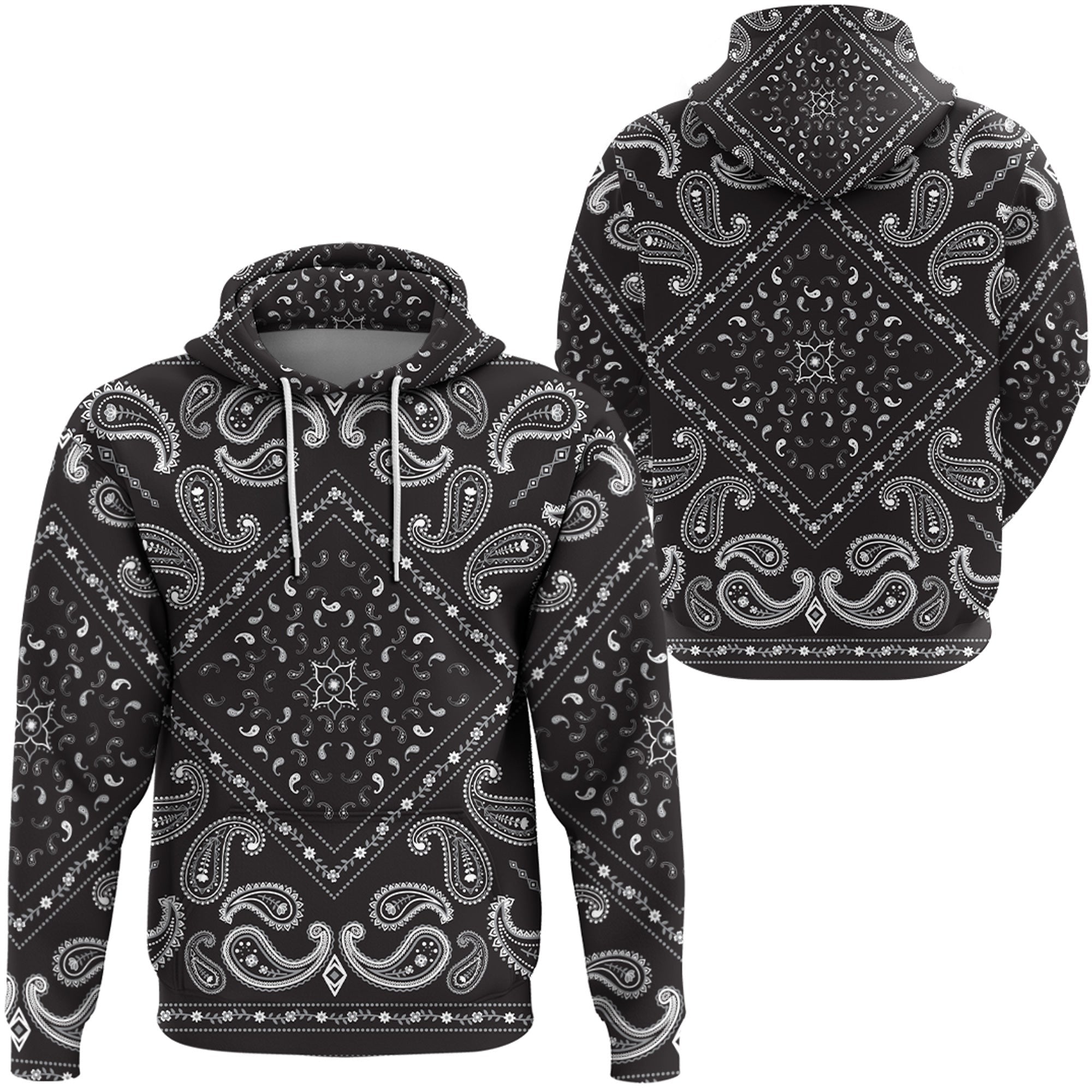 Paisley Bandana Hoodie Pattern Seamless Ver.146 RLT13