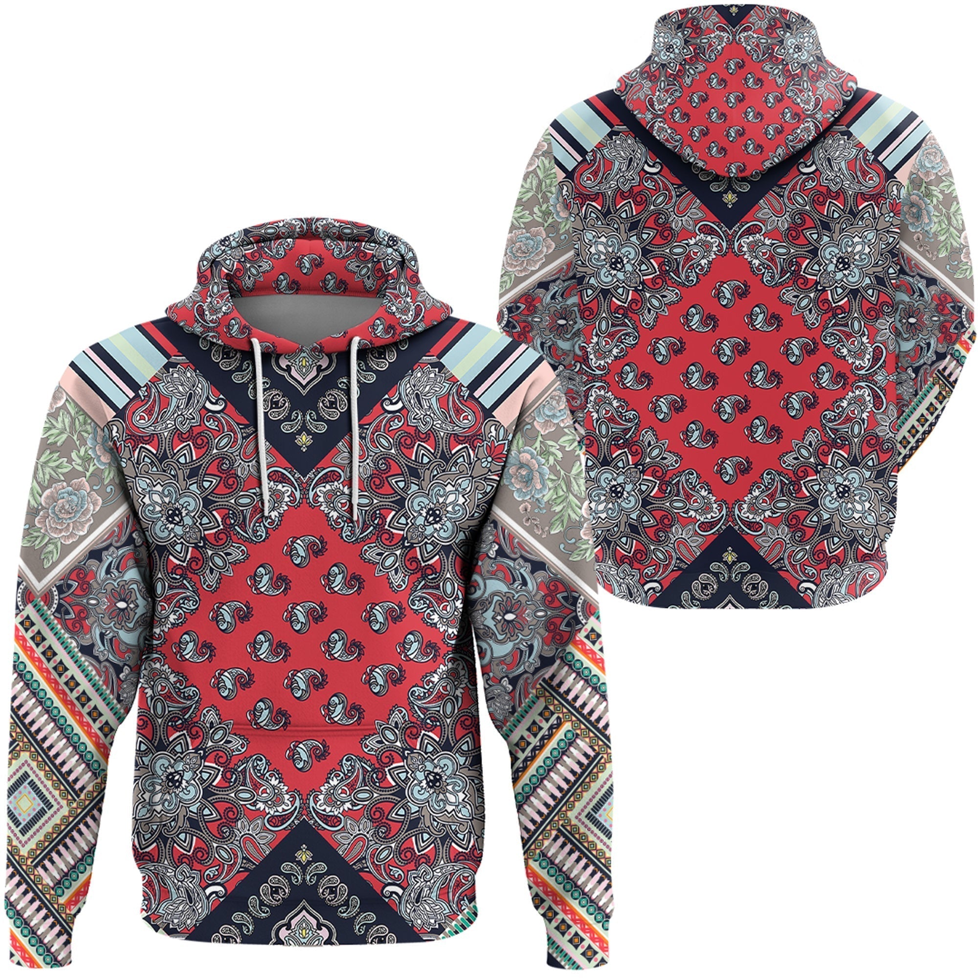 Paisley Bandana Hoodie Pattern Seamless Ver.149 RLT13