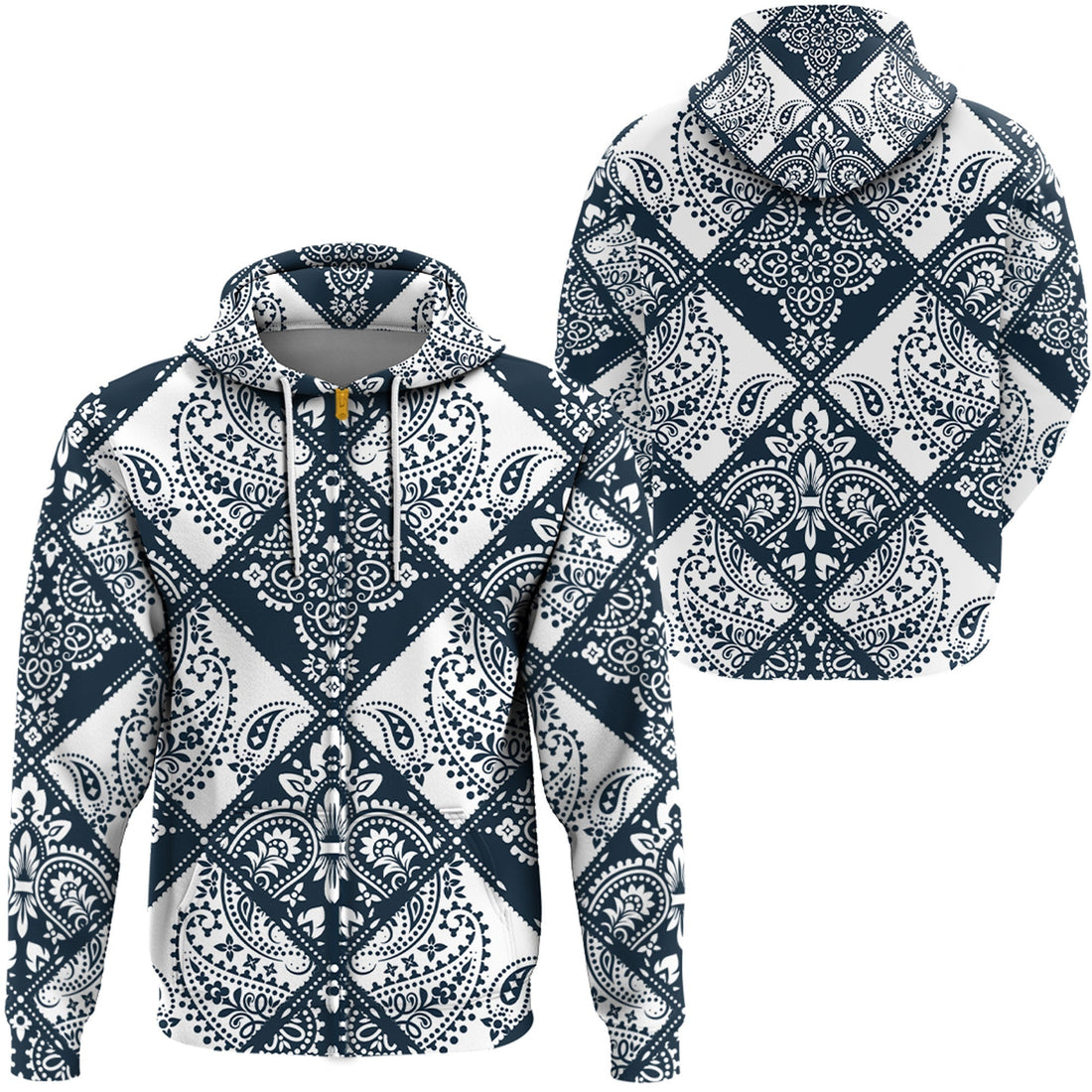 Paisley Bandana Hoodie Pattern Seamless Ver.166 RLT13