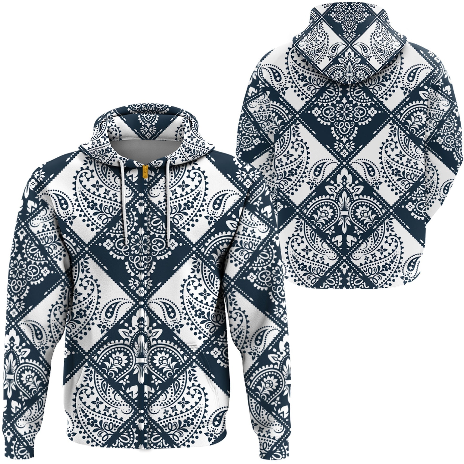 Paisley Bandana Hoodie Pattern Seamless Ver.166 RLT13