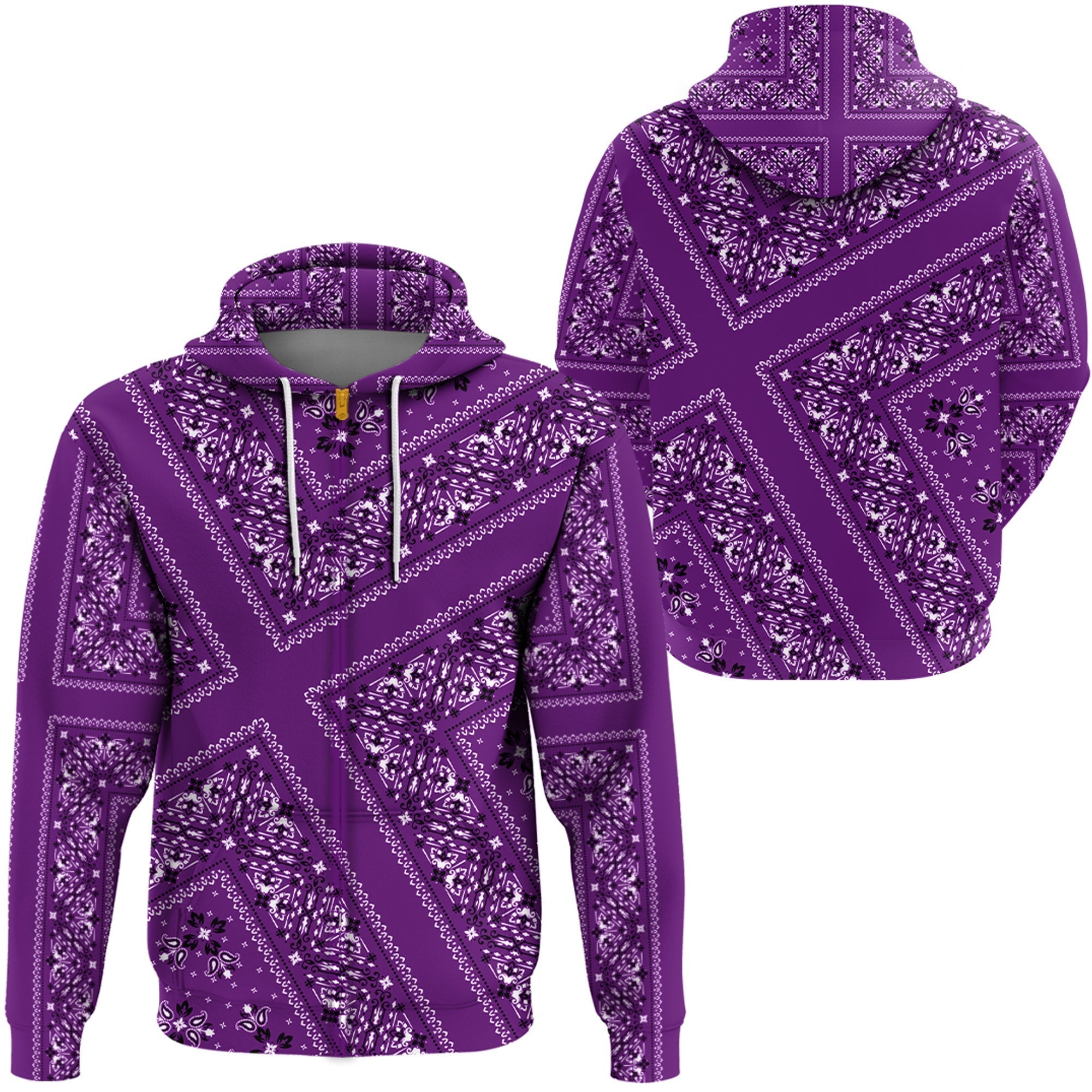 Paisley Bandana Hoodie Pattern Seamless Ver.145 RLT13