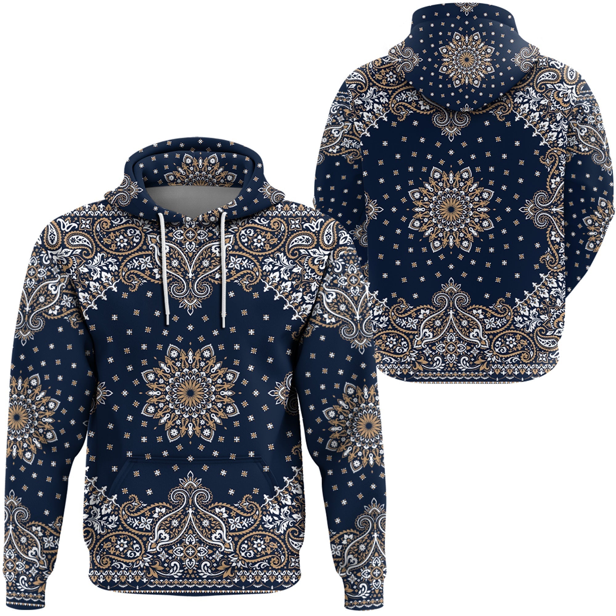 Paisley Bandana Hoodie Pattern Seamless Ver.134 RLT13