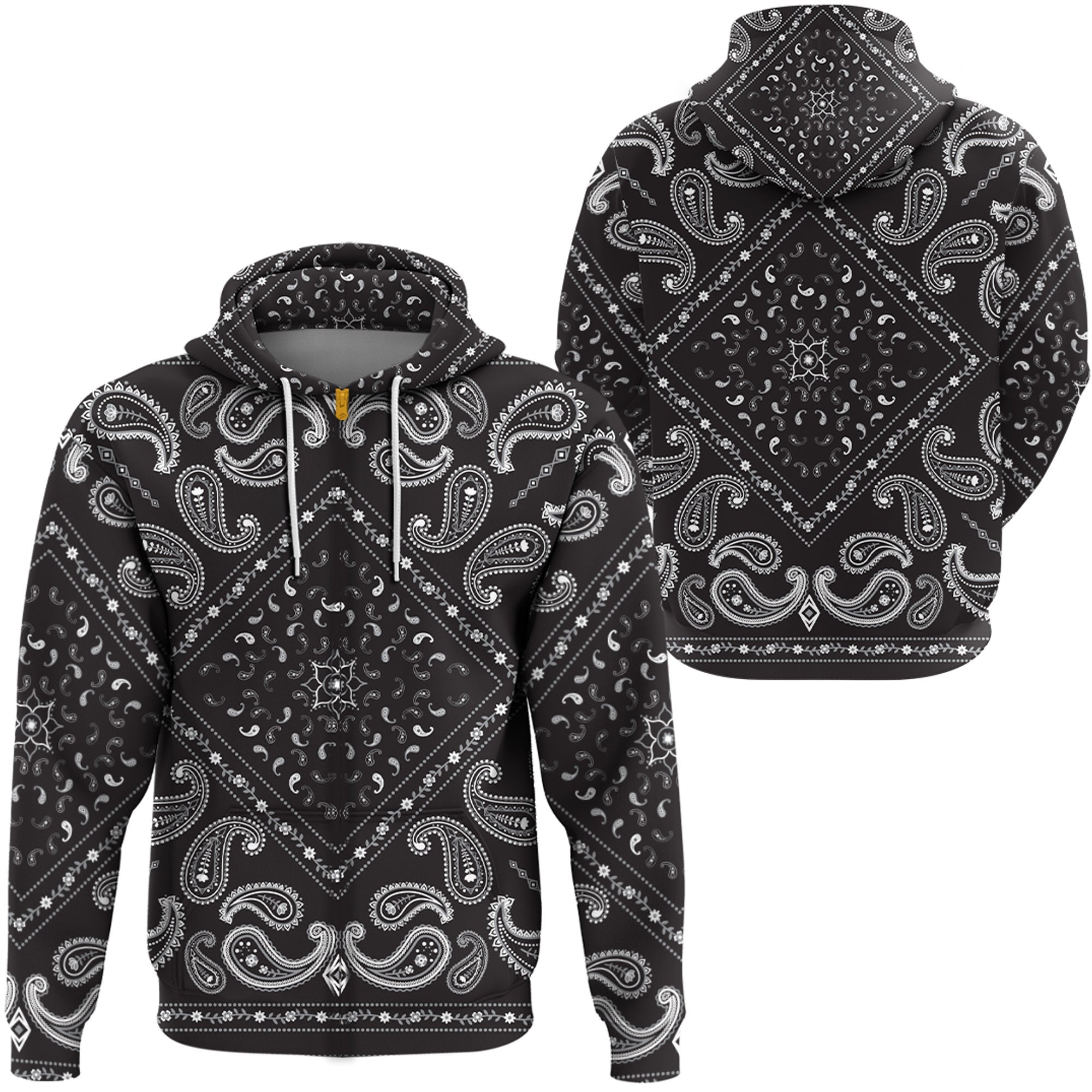 Paisley Bandana Hoodie Pattern Seamless Ver.146 RLT13