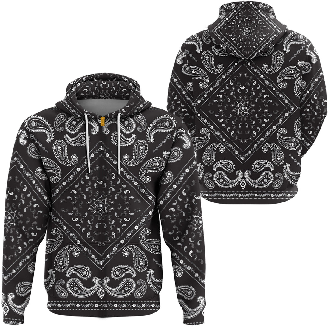 Paisley Bandana Hoodie Pattern Seamless Ver.146 RLT13