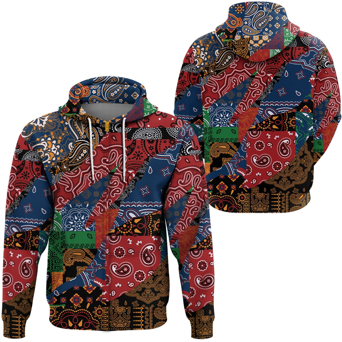 Paisley Bandana Hoodie Pattern Seamless Ver.160 RLT13