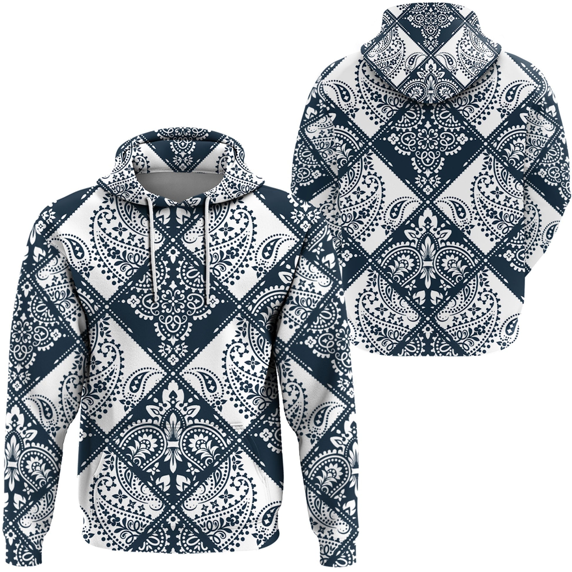 Paisley Bandana Hoodie Pattern Seamless Ver.166 RLT13