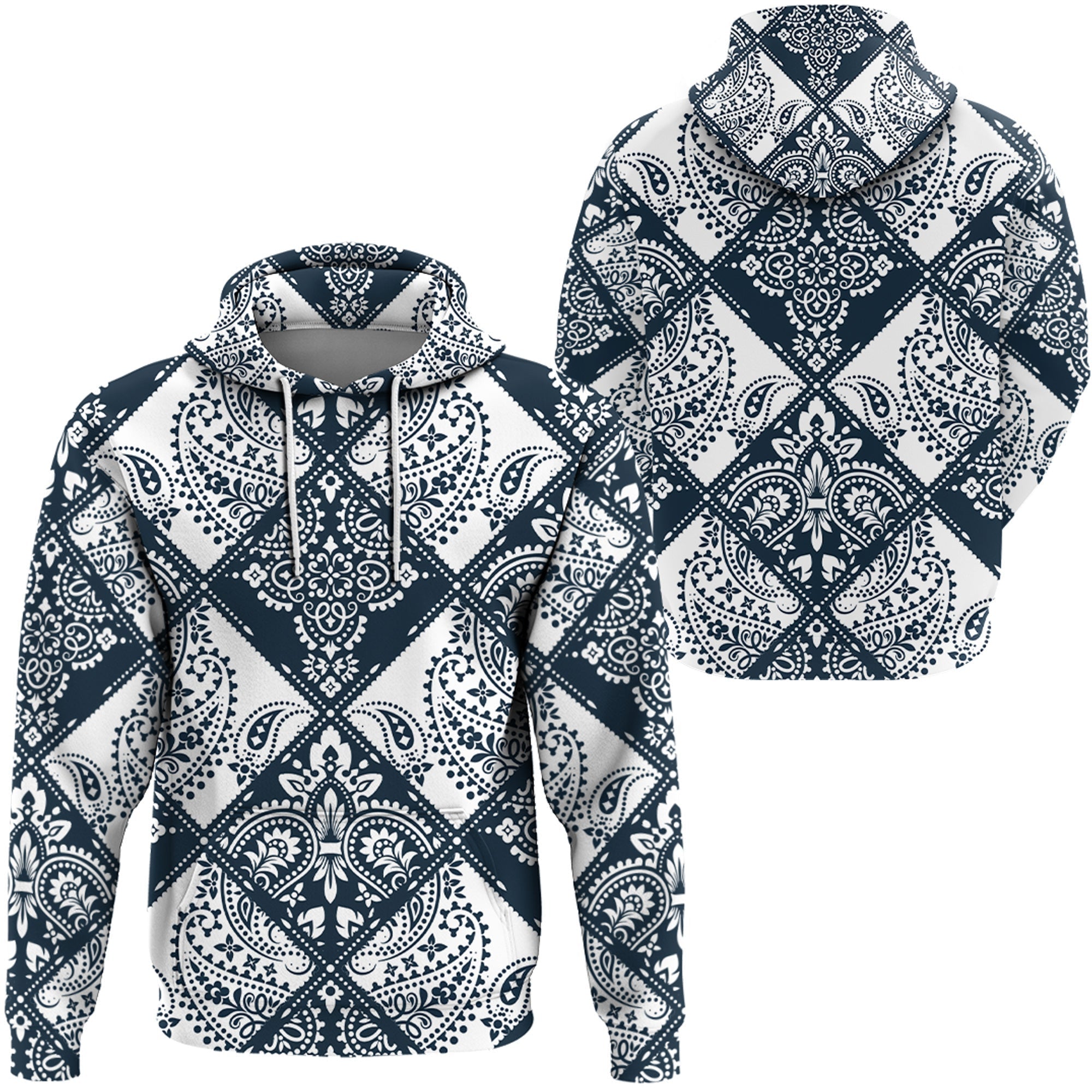 Paisley Bandana Hoodie Pattern Seamless Ver.166 RLT13