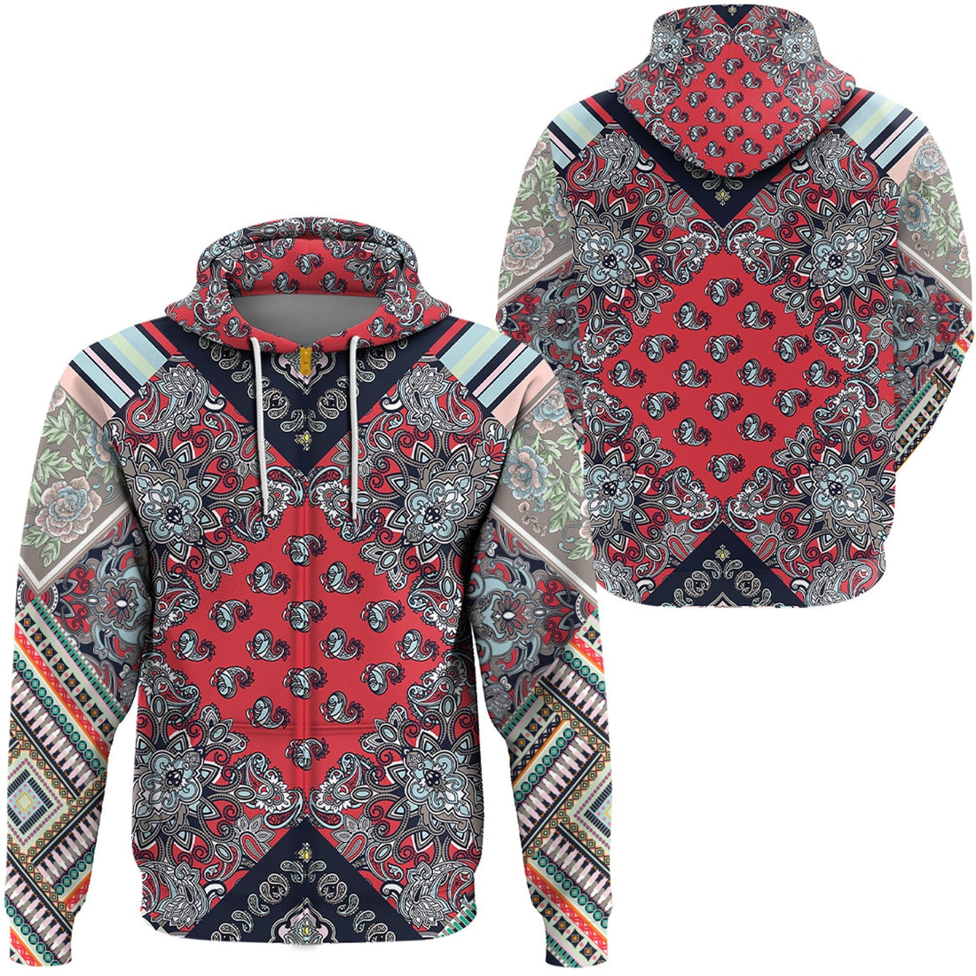 Paisley Bandana Hoodie Pattern Seamless Ver.149 RLT13