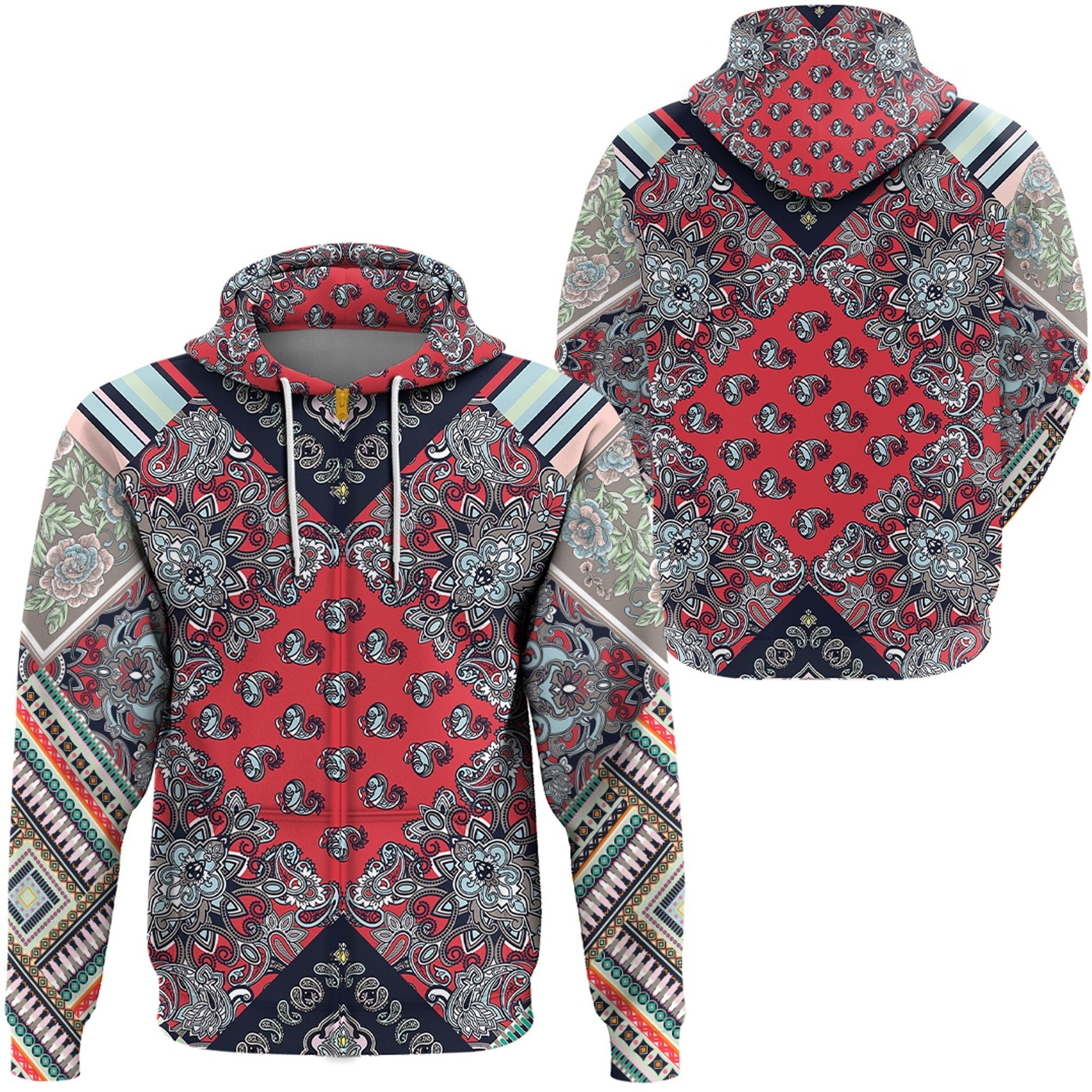 Paisley Bandana Hoodie Pattern Seamless Ver.149 RLT13