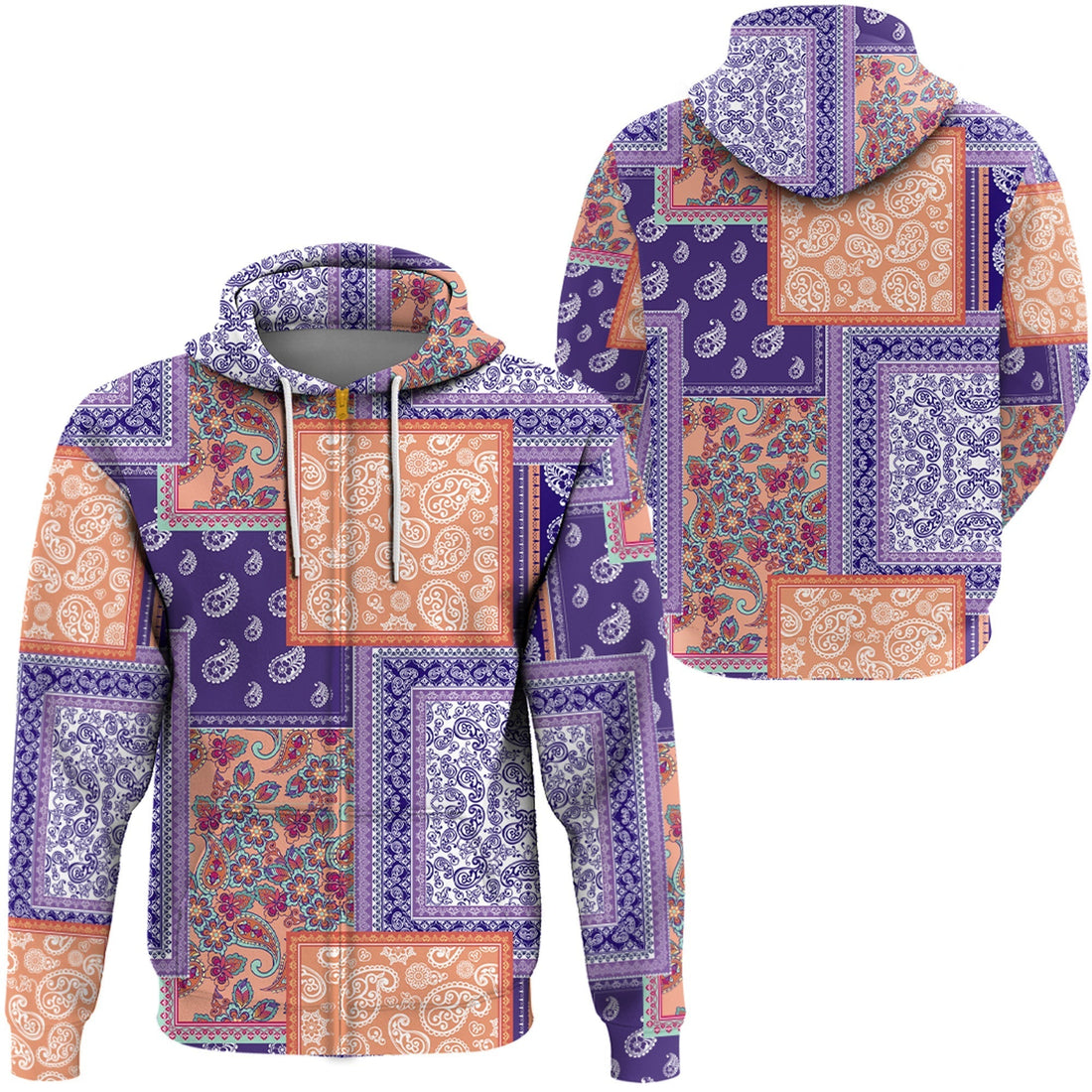 Paisley Bandana Hoodie Pattern Seamless Ver.129 RLT13