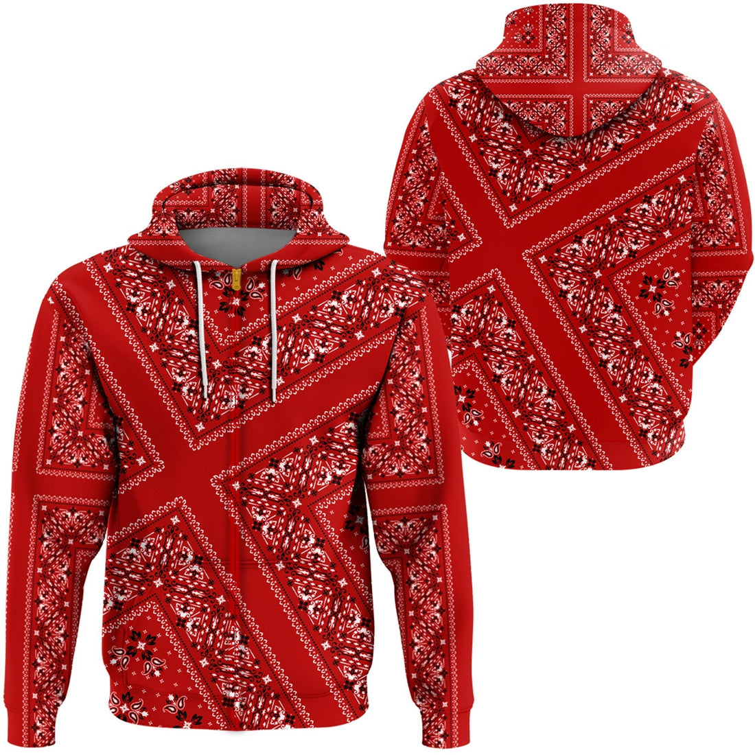 Paisley Bandana Hoodie Pattern Seamless Ver.100 RLT13