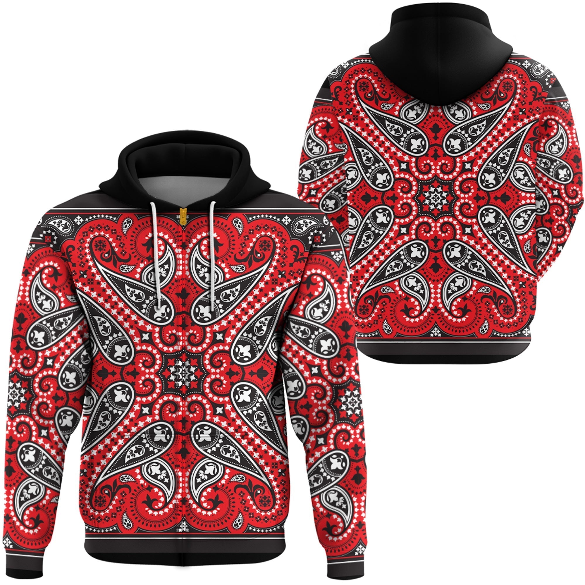Paisley Bandana Hoodie Pattern Seamless Ver.121 RLT13