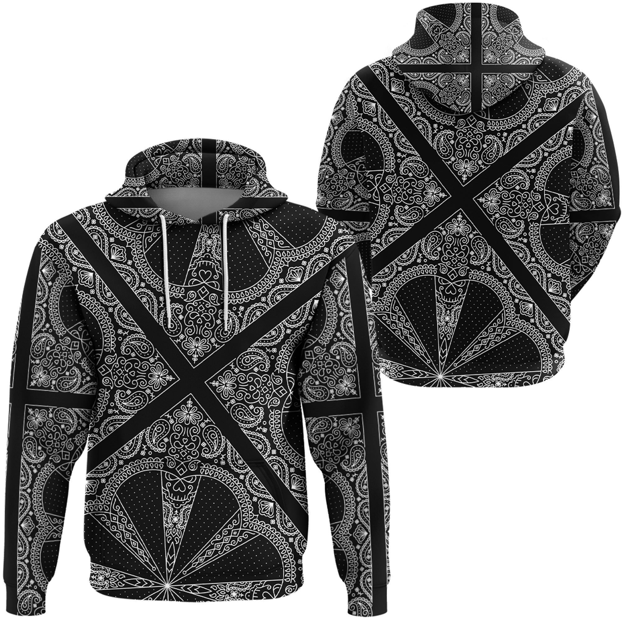 Paisley Bandana Hoodie Pattern Seamless Ver.106 RLT13