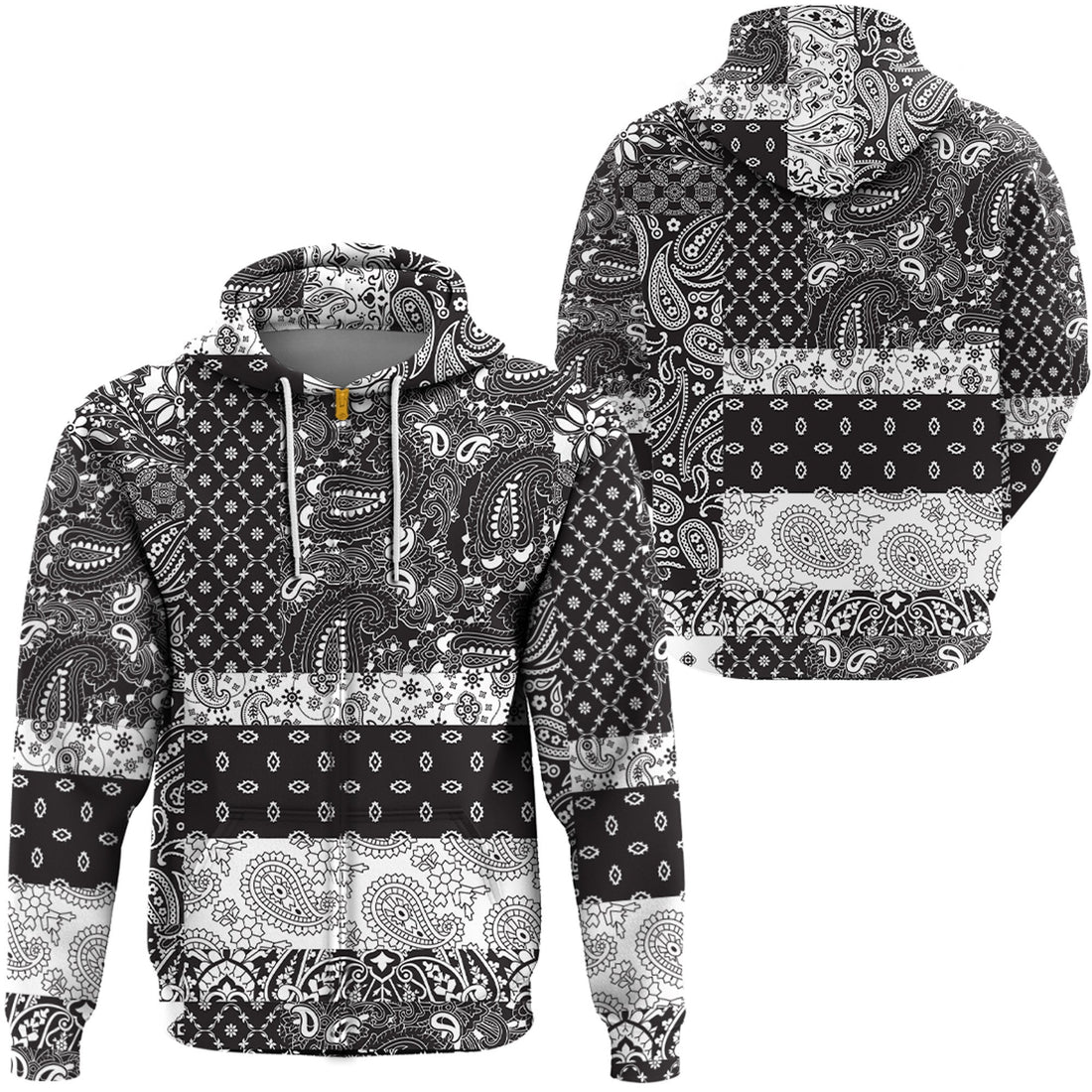 Paisley Bandana Hoodie Pattern Seamless Ver.104 RLT13