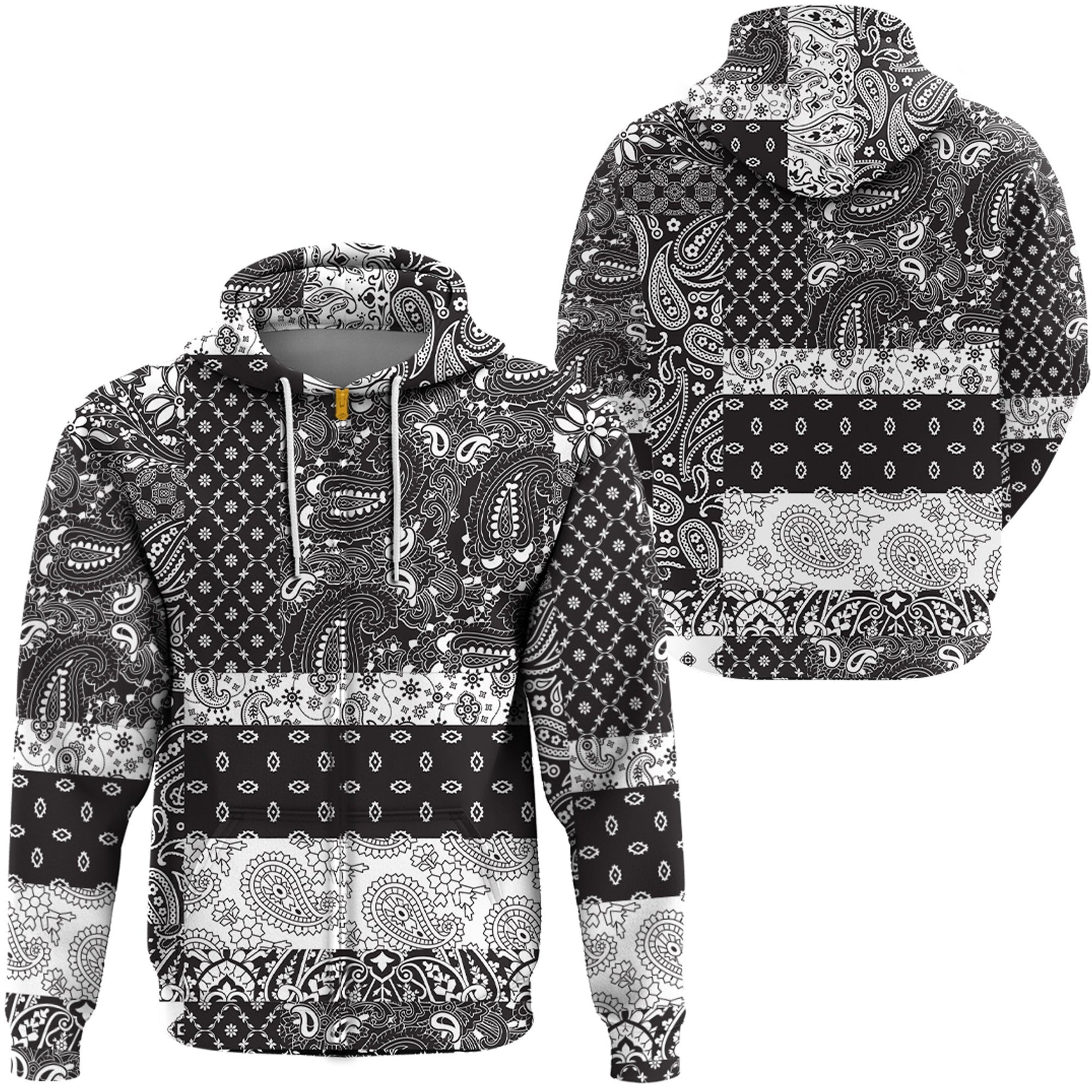 Paisley Bandana Hoodie Pattern Seamless Ver.104 RLT13